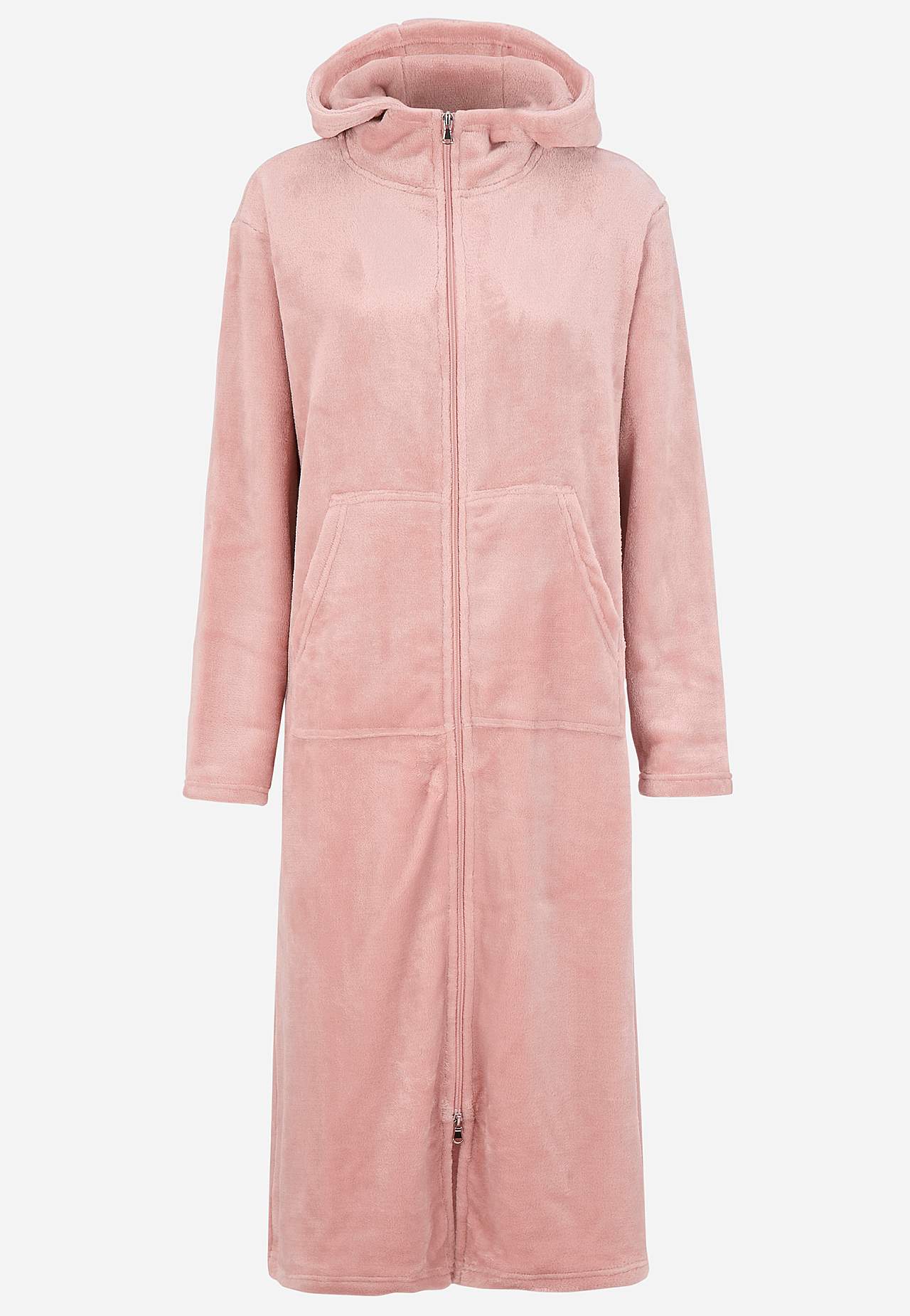 Dressing gown with pockets at the front
