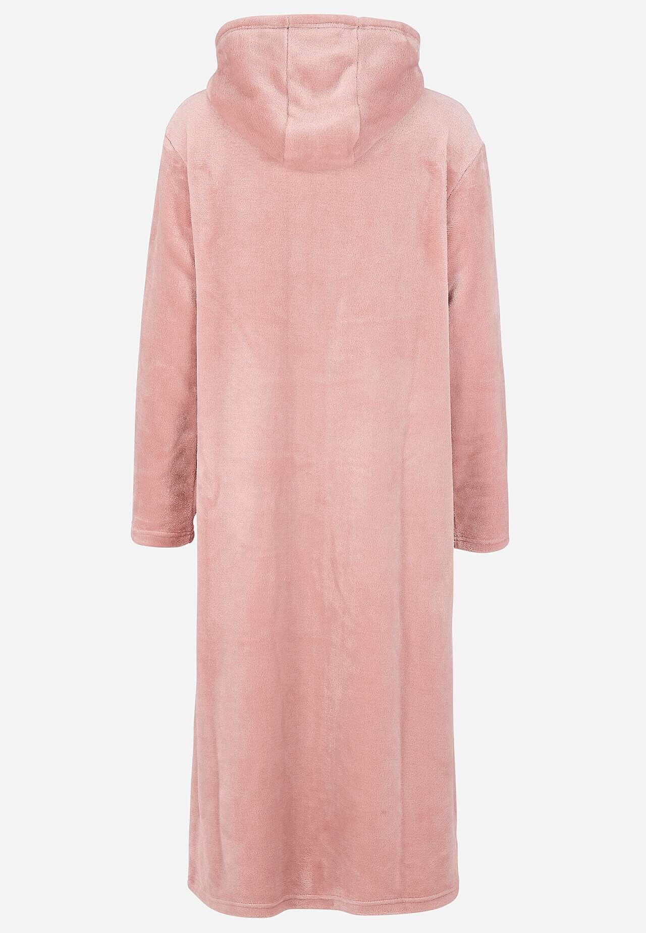 Dressing gown with pockets at the front