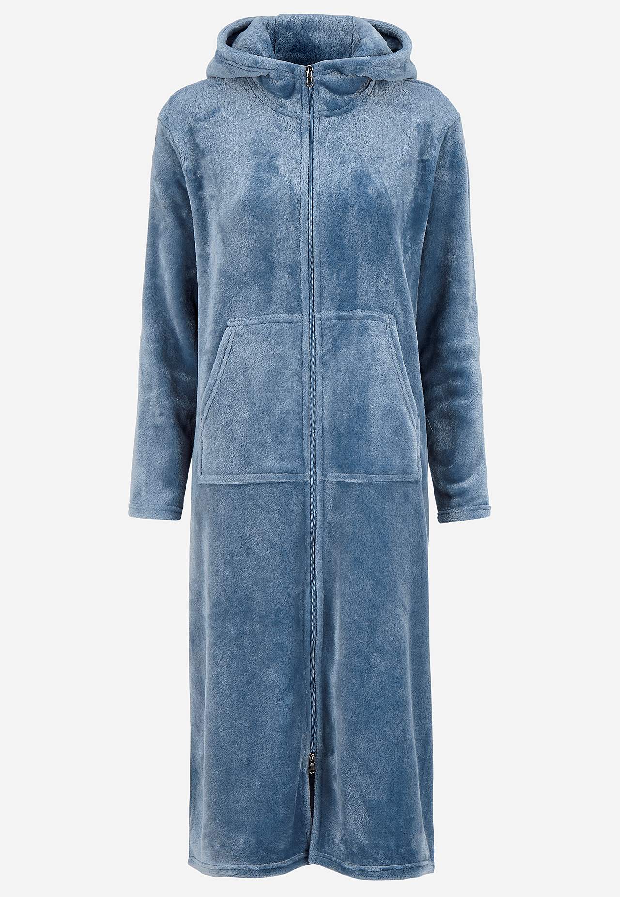 Dressing gown with pockets at the front