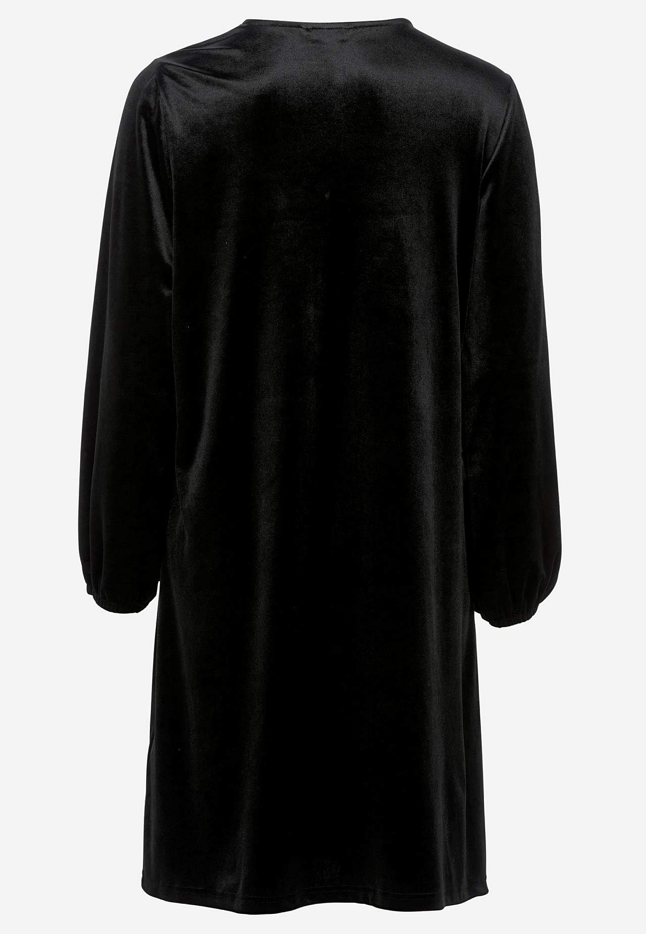 V-neck velvet dress