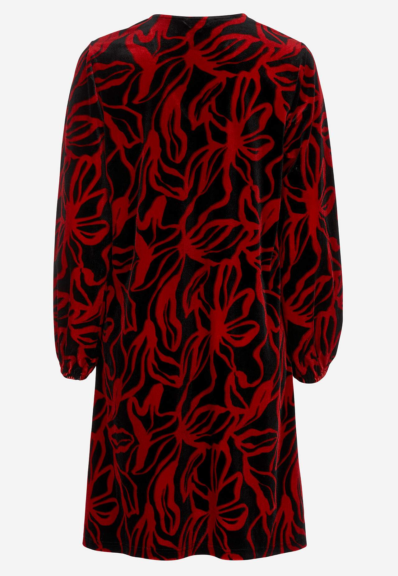 V-neck velvet dress
