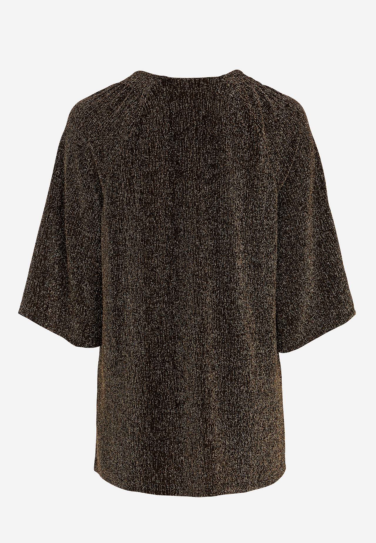 Party tunic with glittery threads