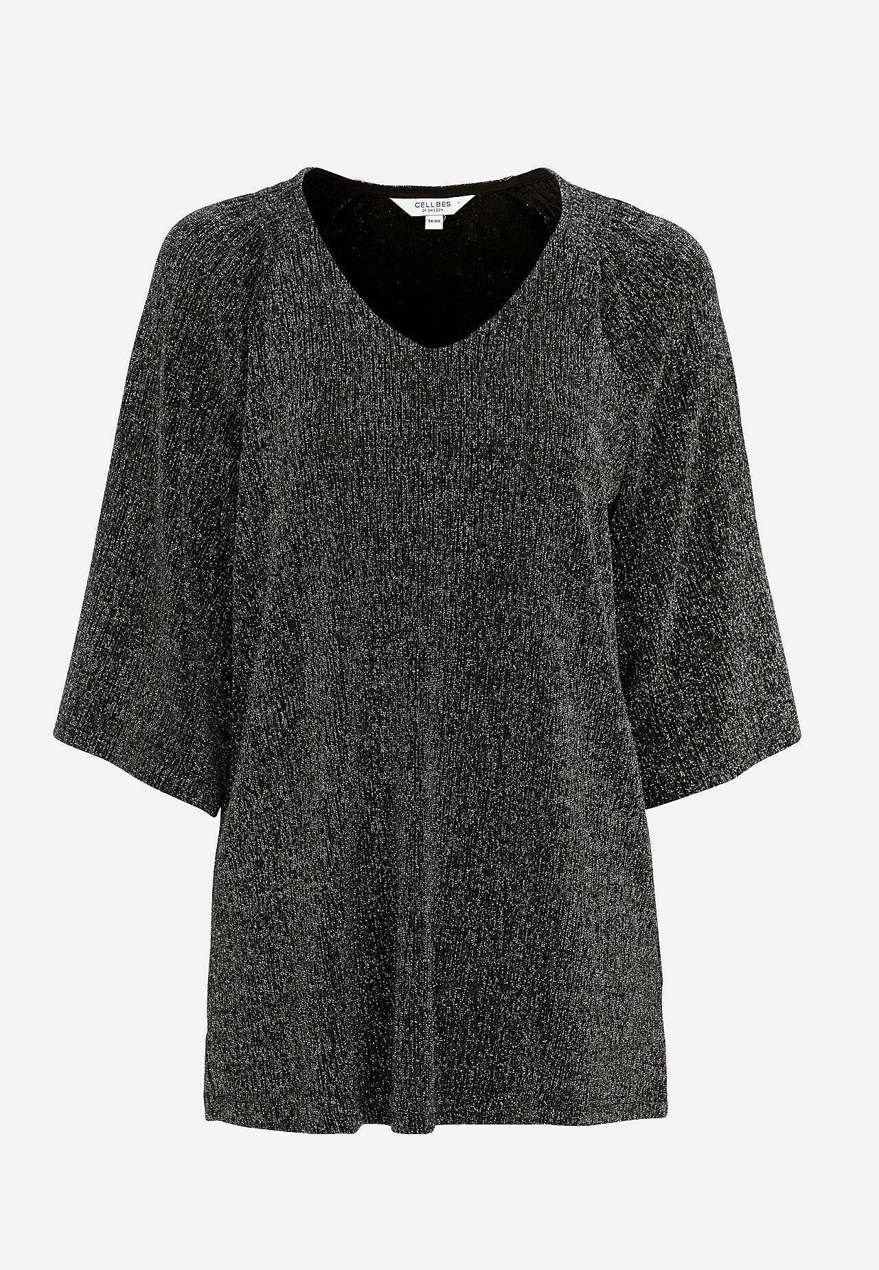 Party tunic with glittery threads