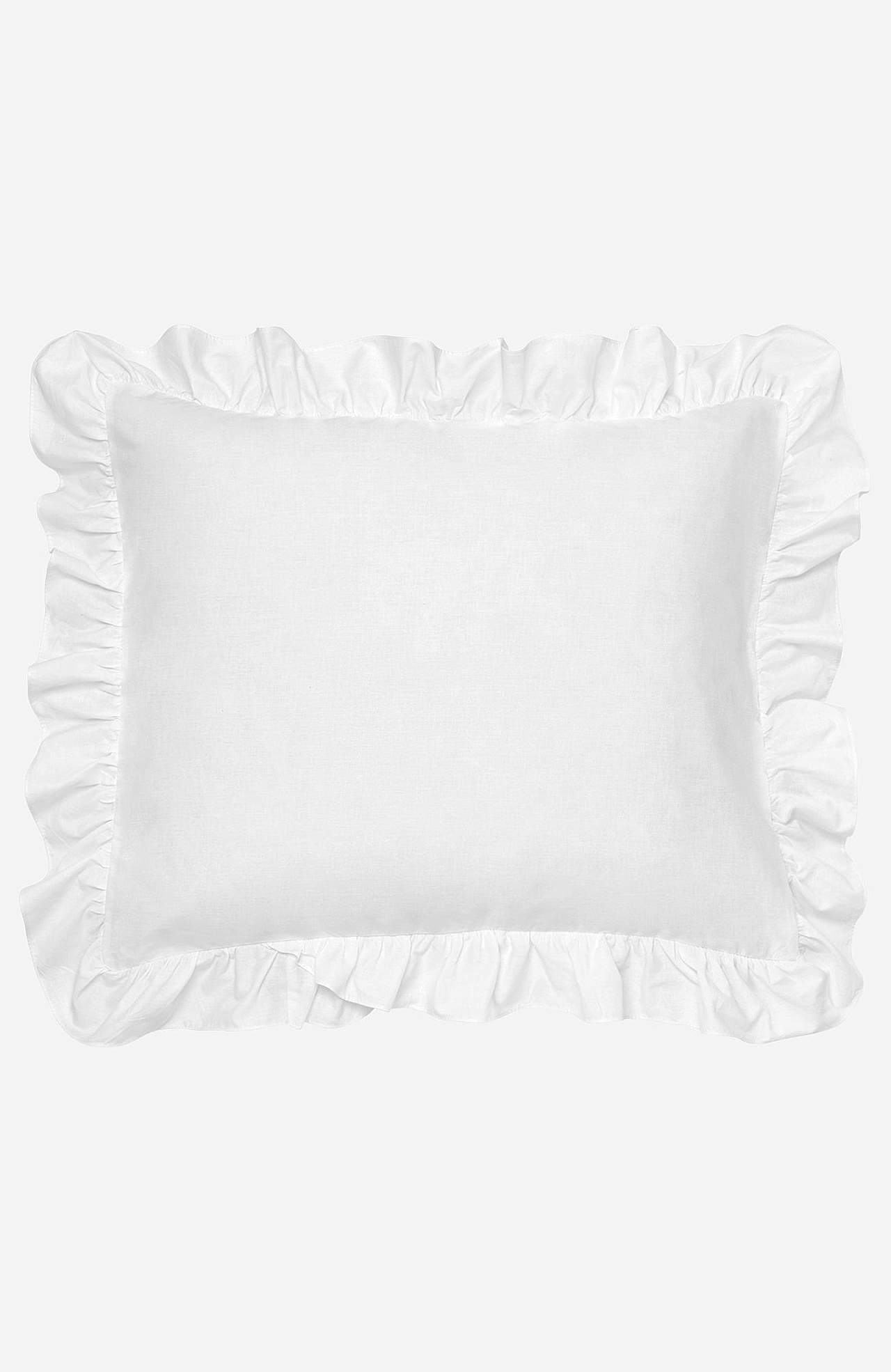 Putetrekk med volang 50x60 cm Økologisk bomull 2-pack
