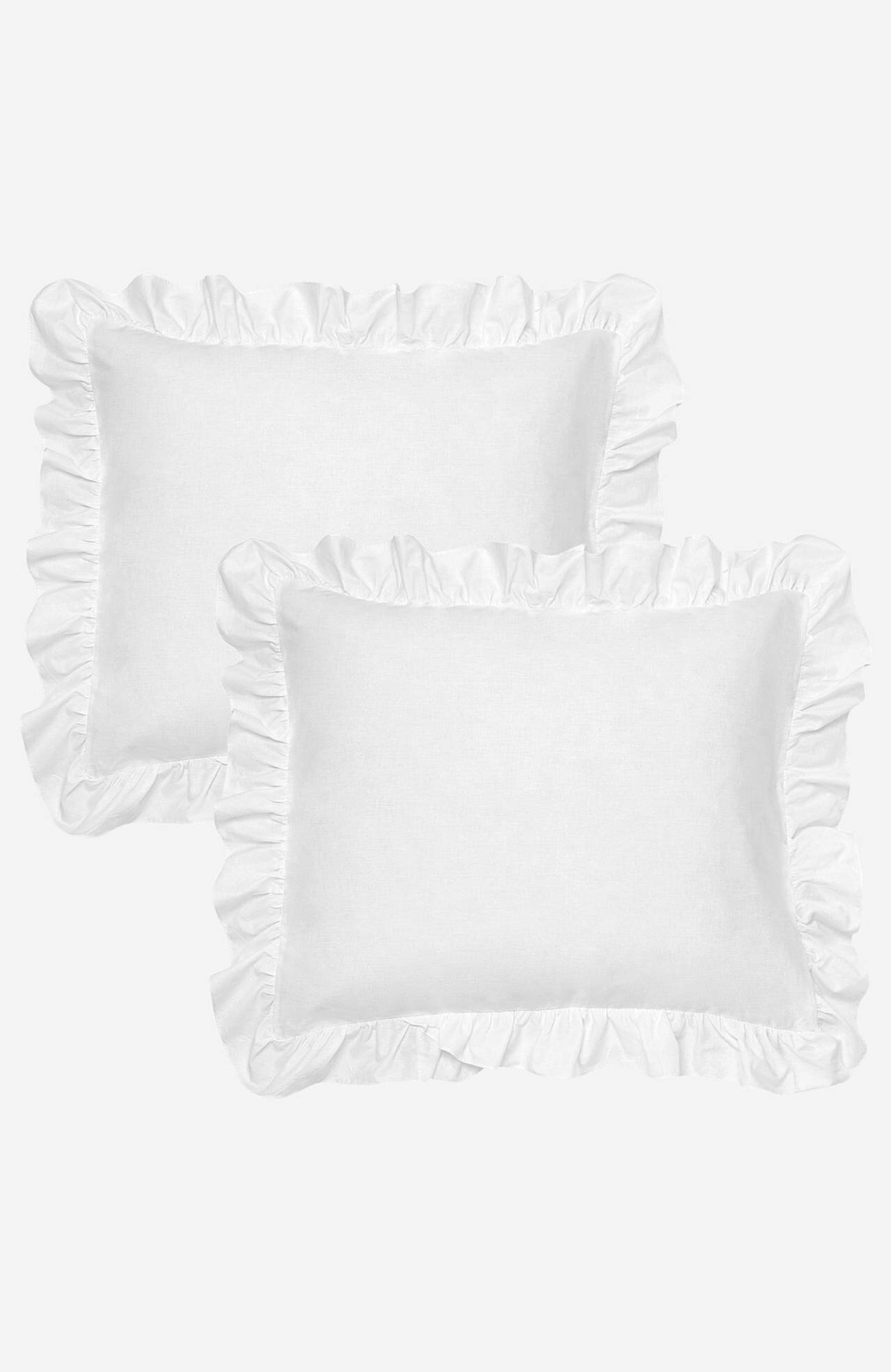 Pillow case with frill 50x60 cm Organic cotton 2-pack