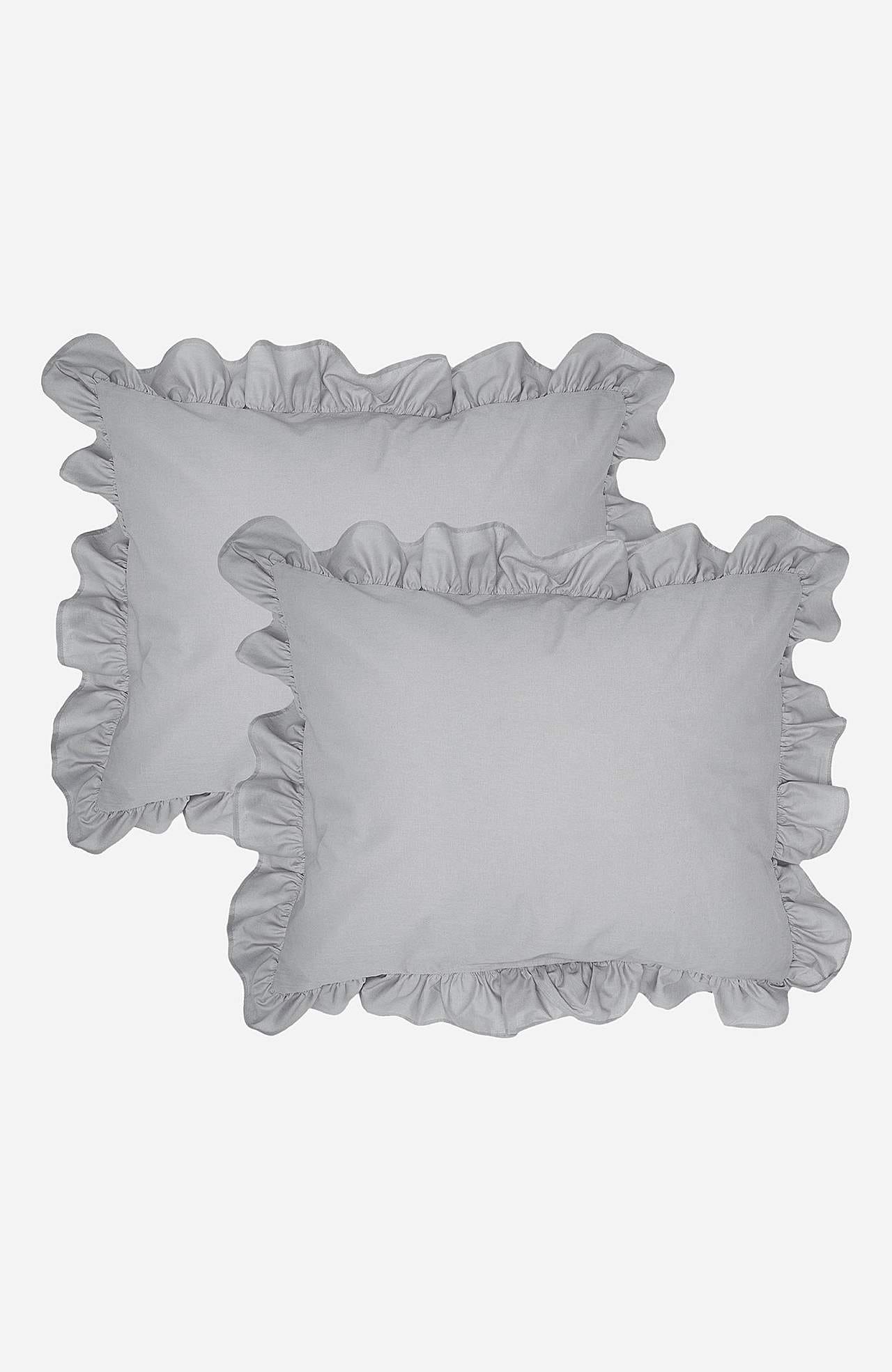 Pillow case with frill 50x60 cm Organic cotton 2-pack