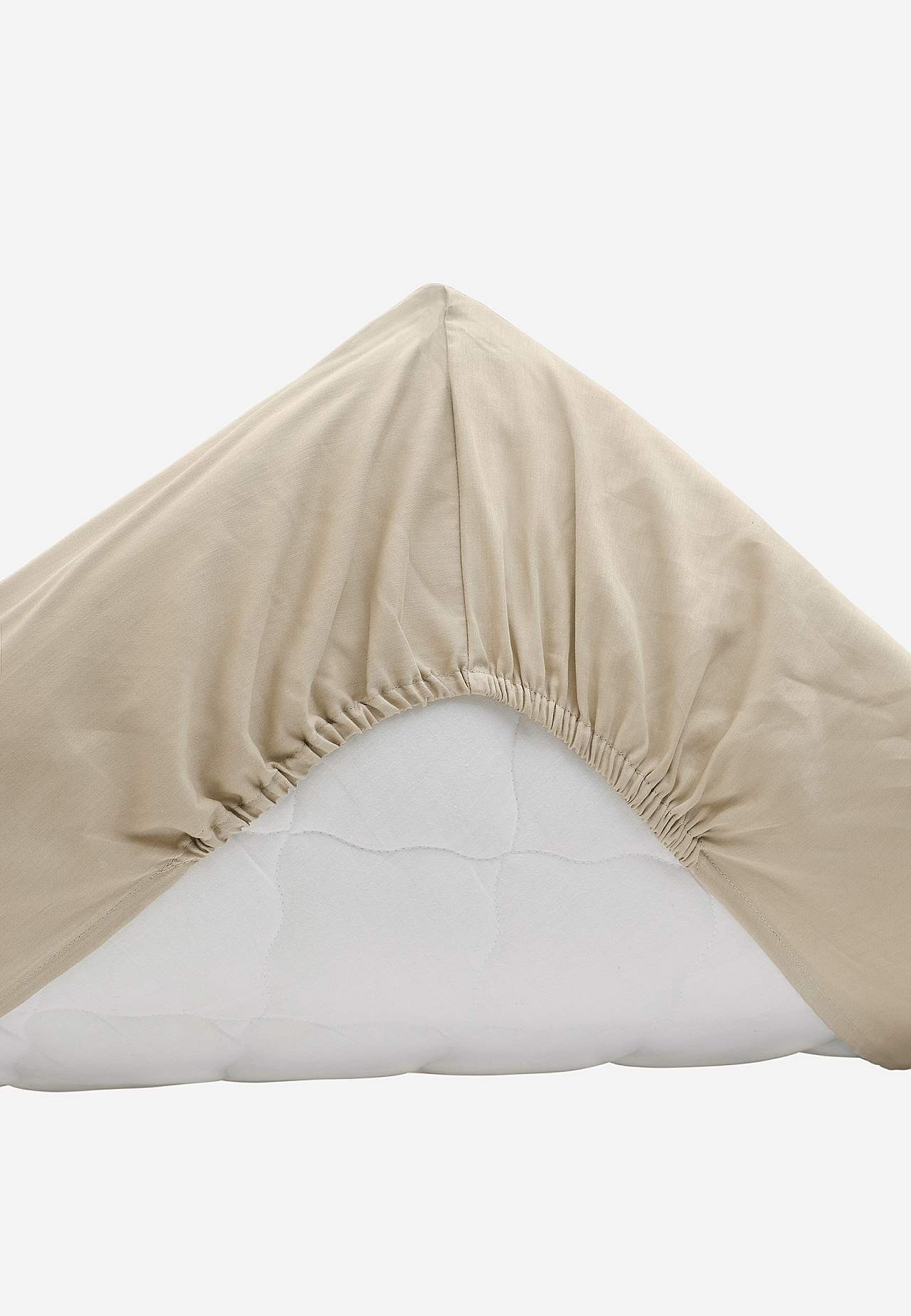 Fitted sheet in satin Organic cotton