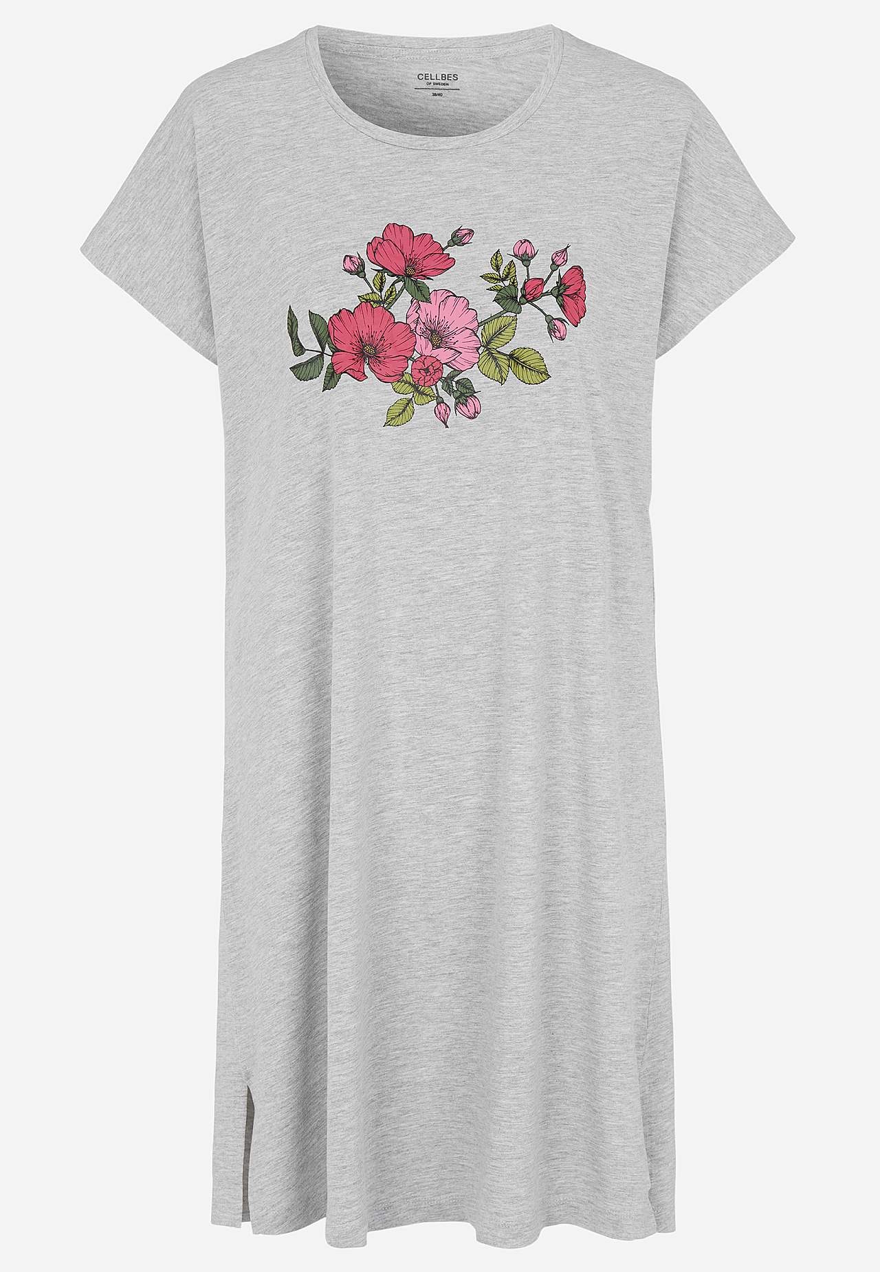 Patterned nightdress in cotton