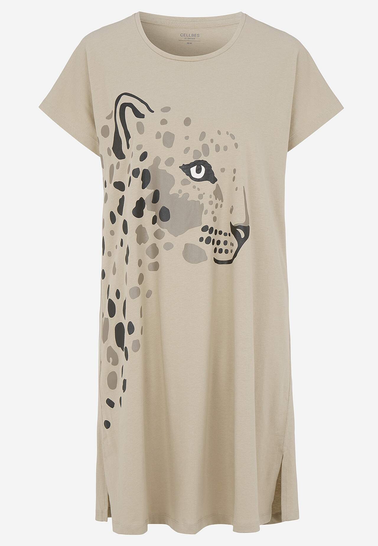 Patterned nightdress in cotton