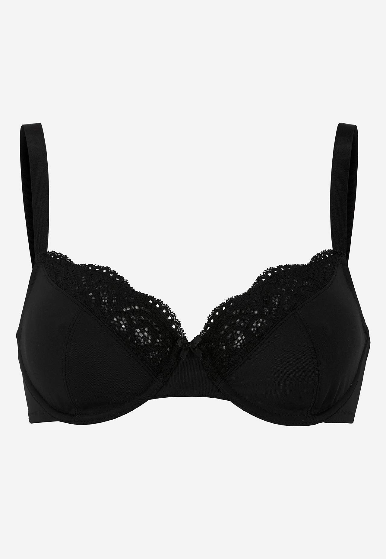 Underwired lace bra