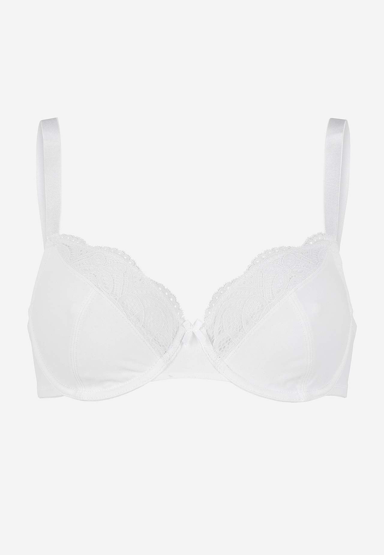 Underwired lace bra