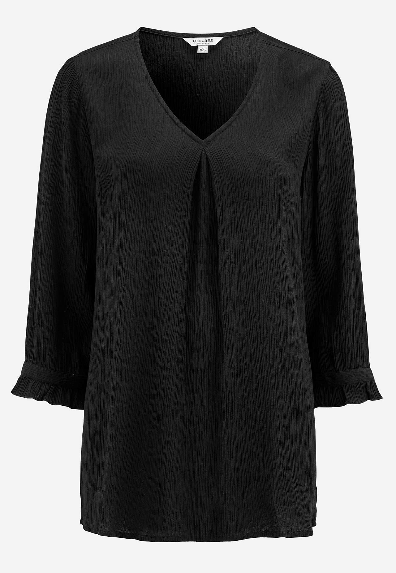 Tunic with crêpe quality