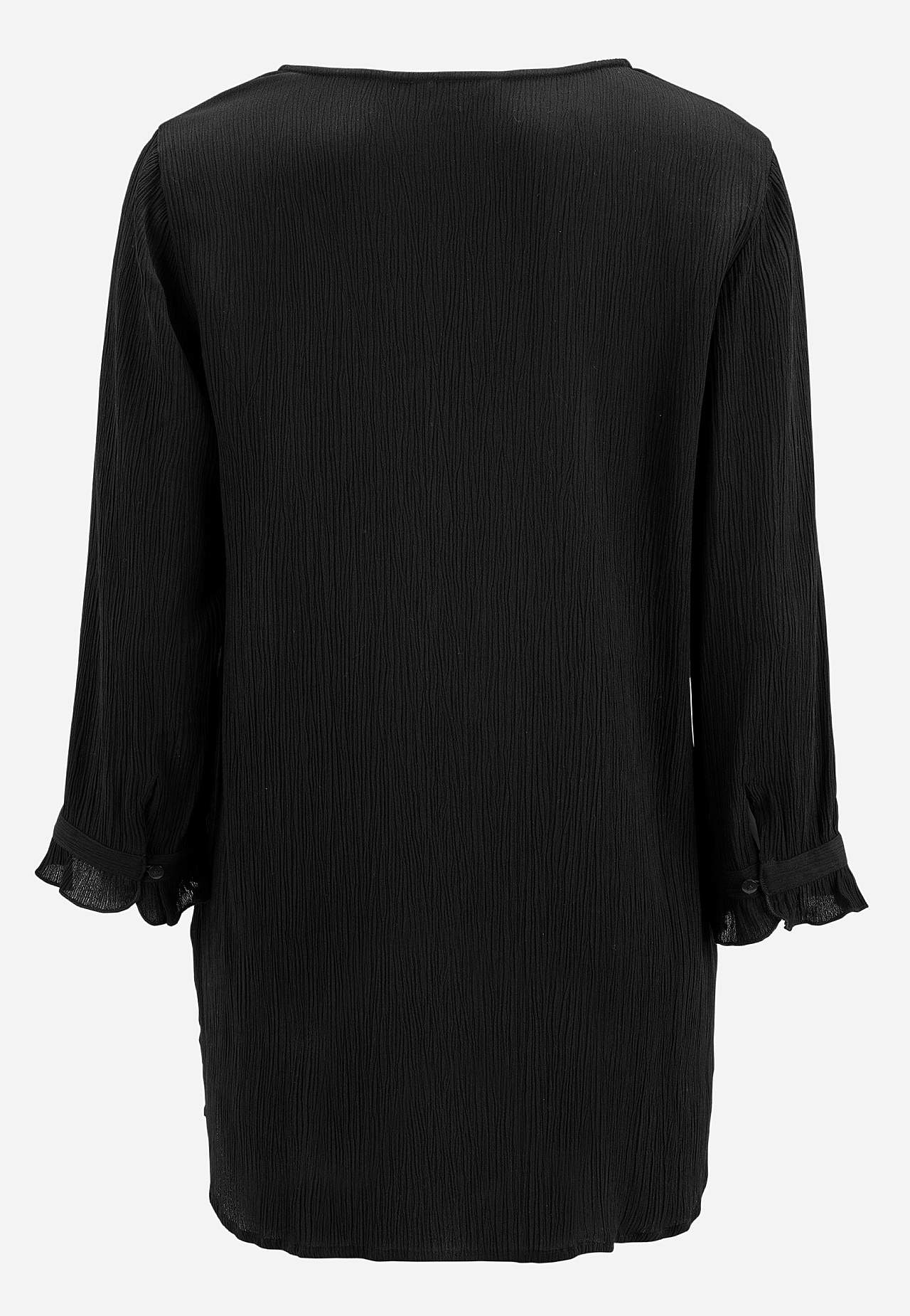 Tunic with crêpe quality