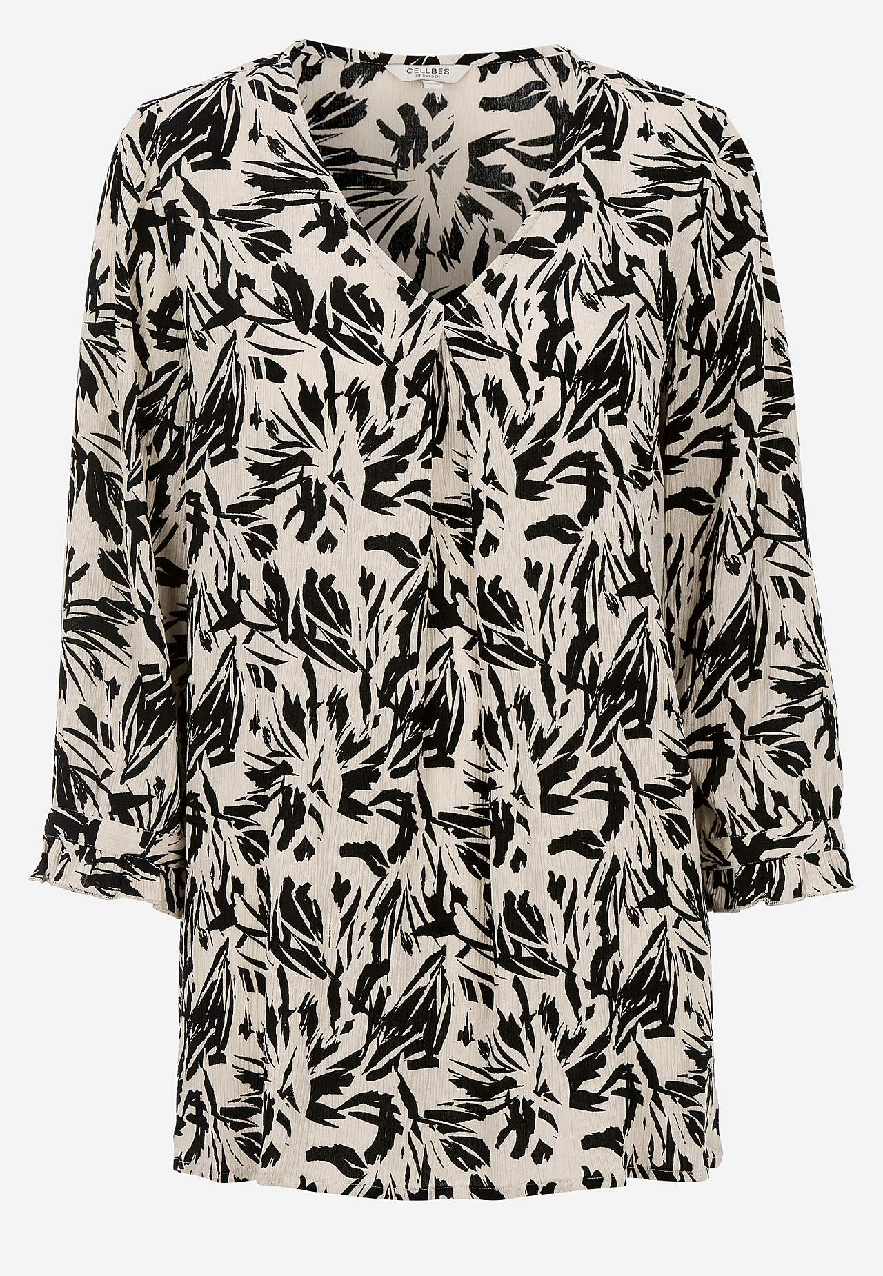 Tunic with crêpe quality
