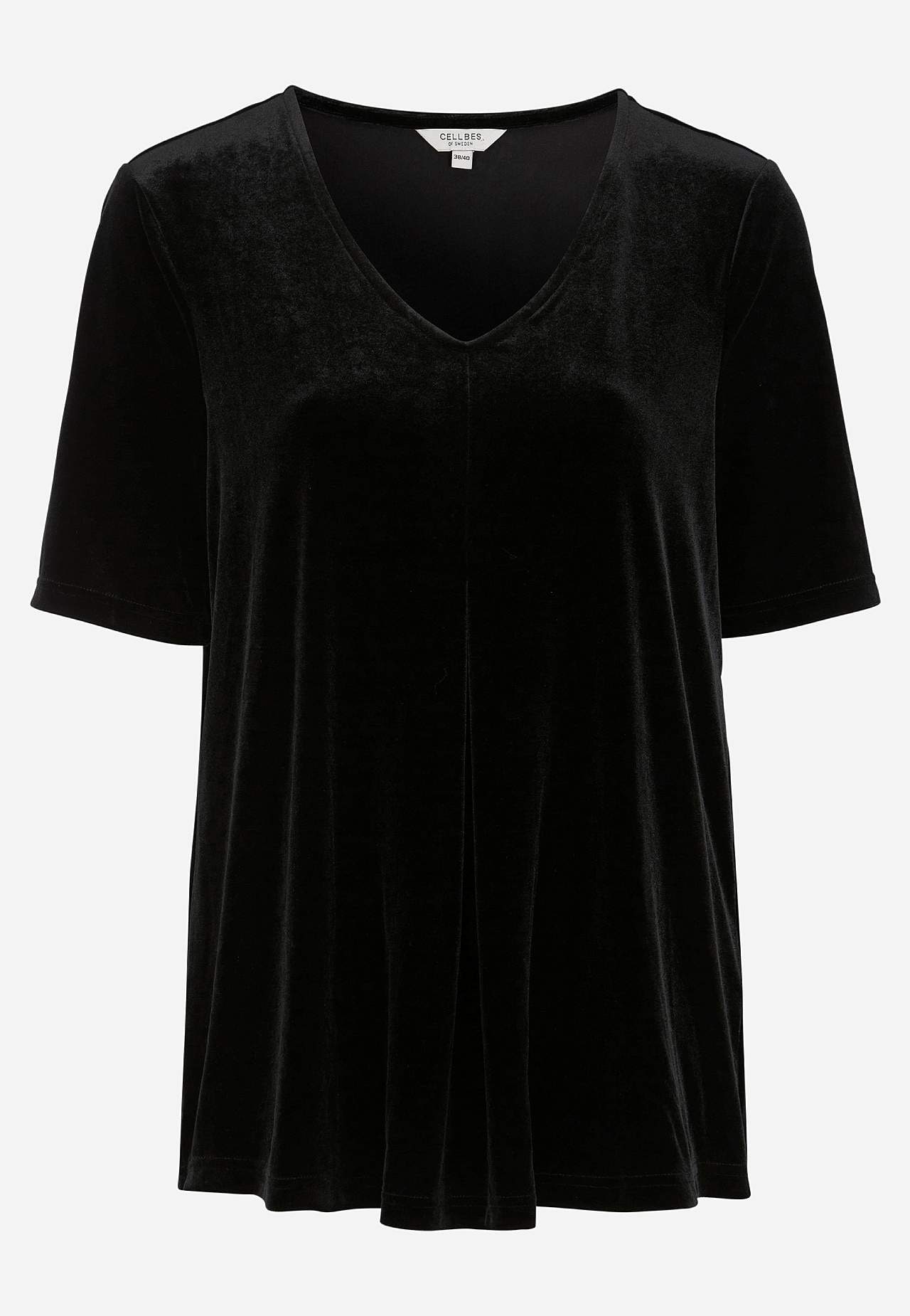 Party top in velvet