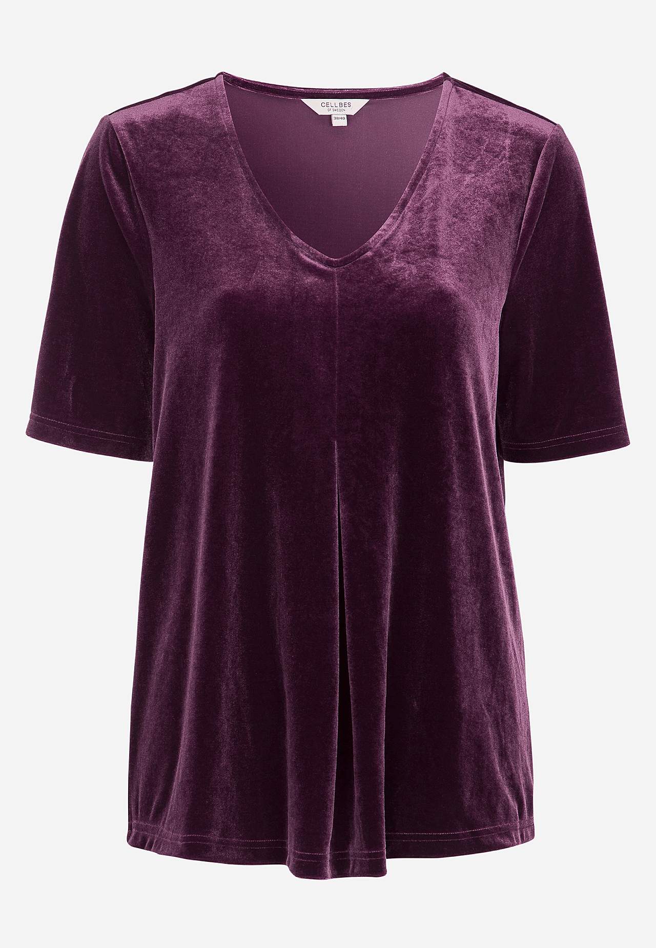 Party top in velvet