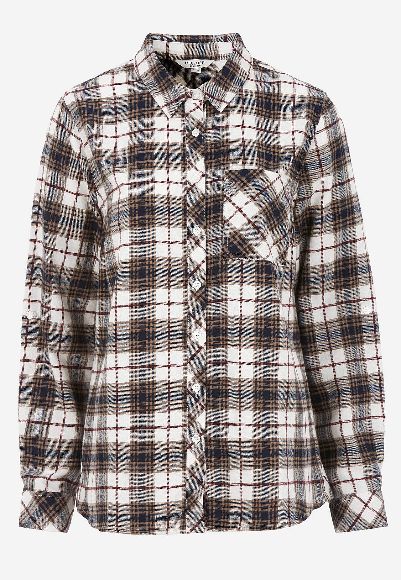 Checked flannel shirt