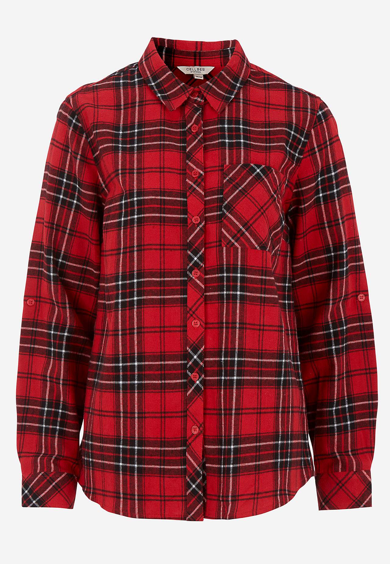 Checked flannel shirt