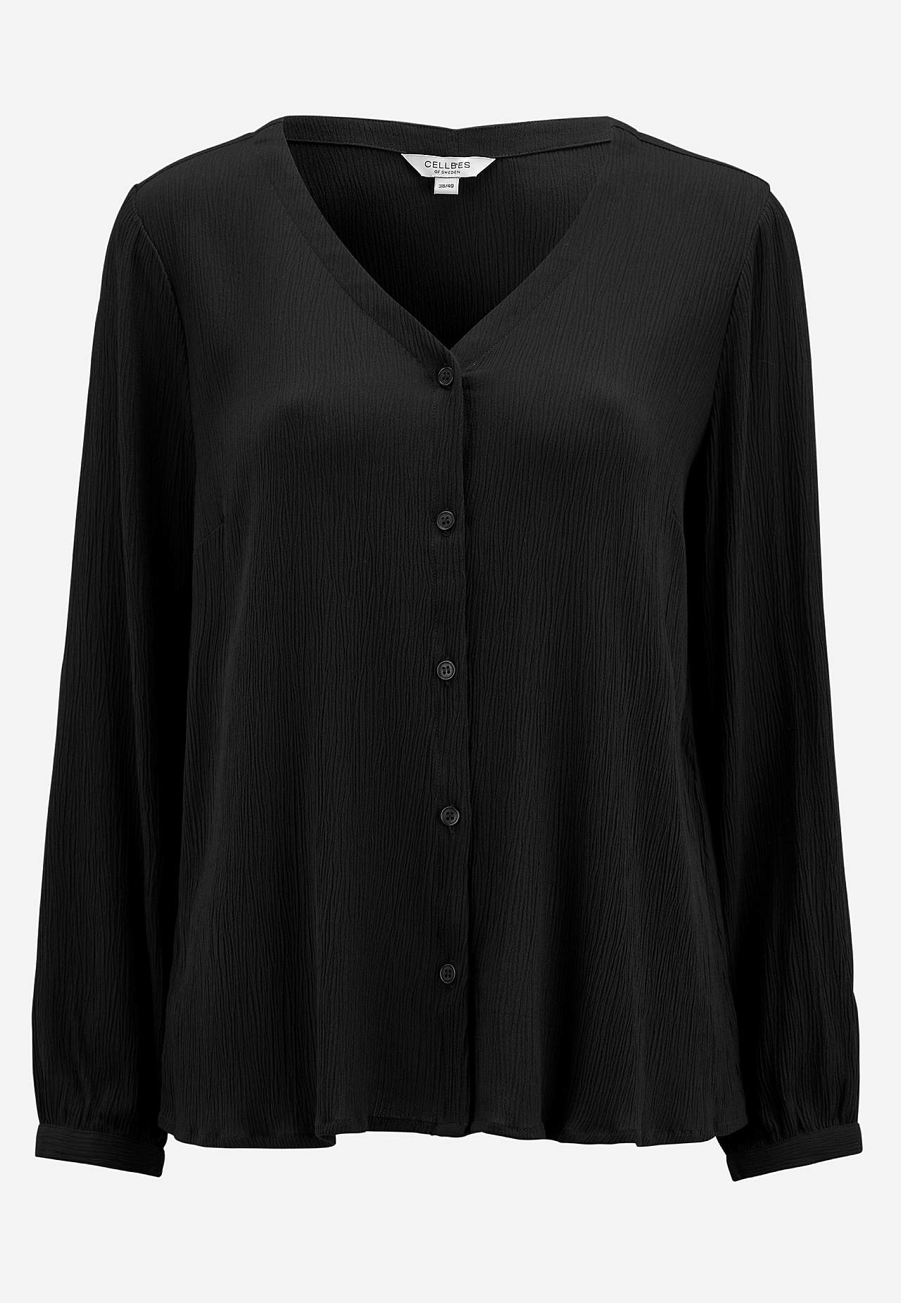 Blouse with crêpe quality