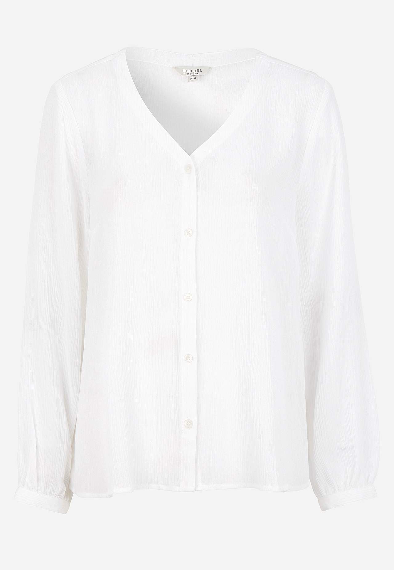 Blouse with crêpe quality