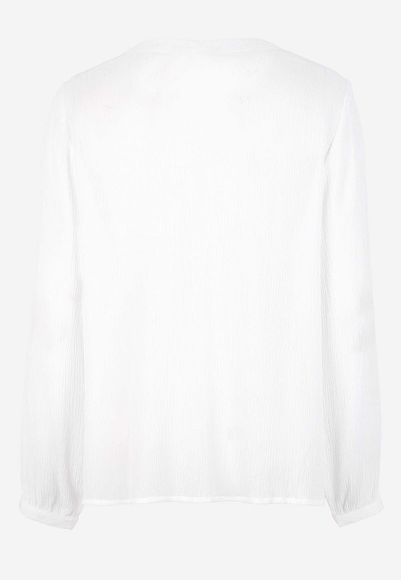 Blouse with crêpe quality