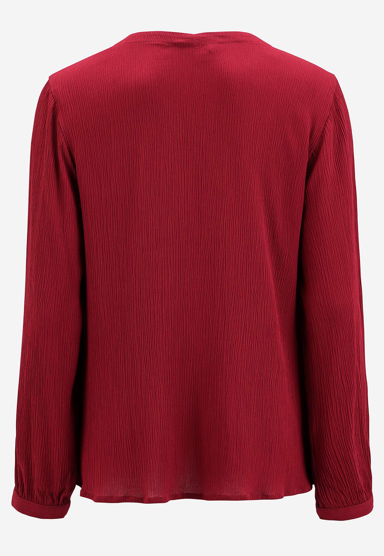 Blouse with crêpe quality