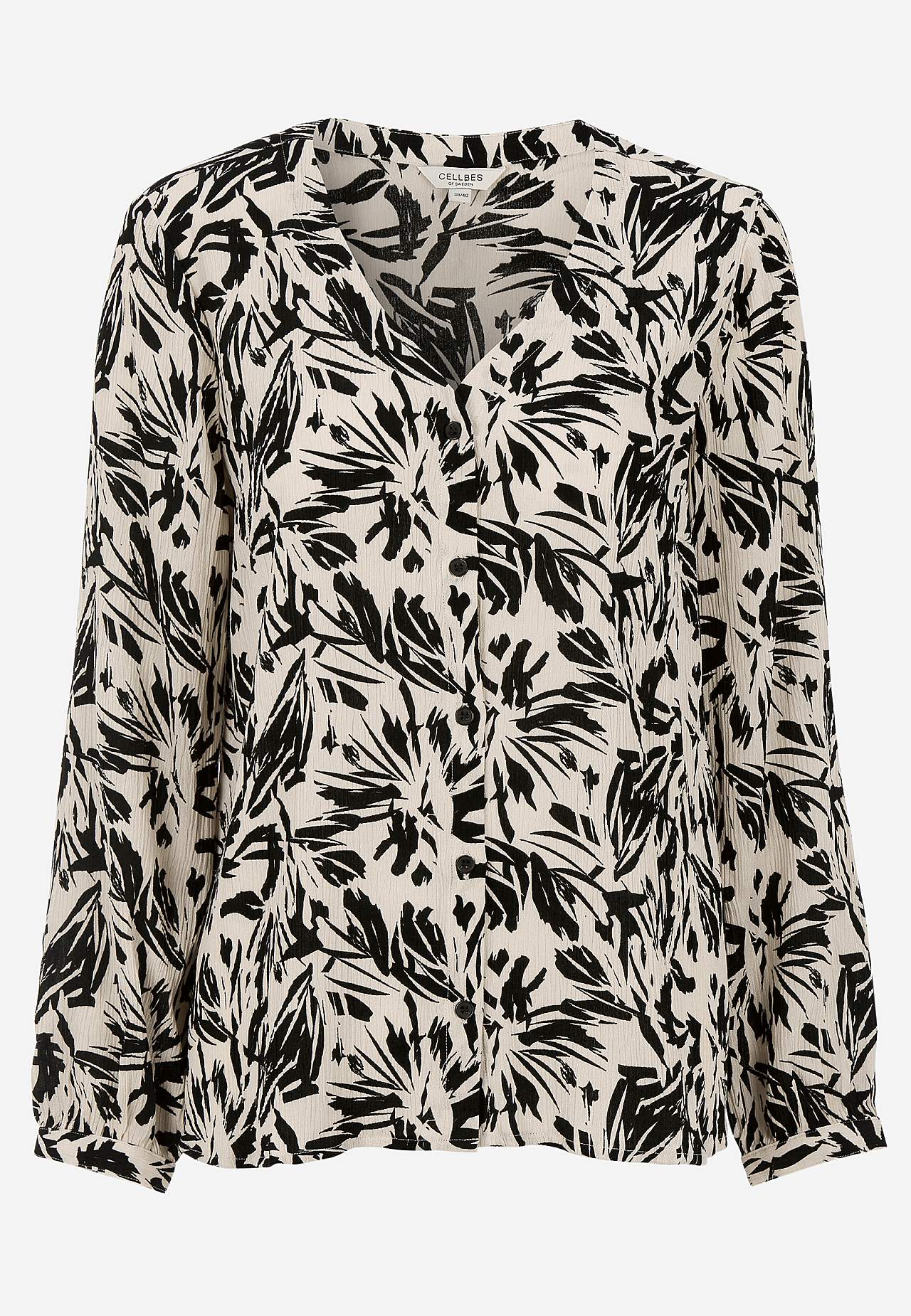 Blouse with crêpe quality