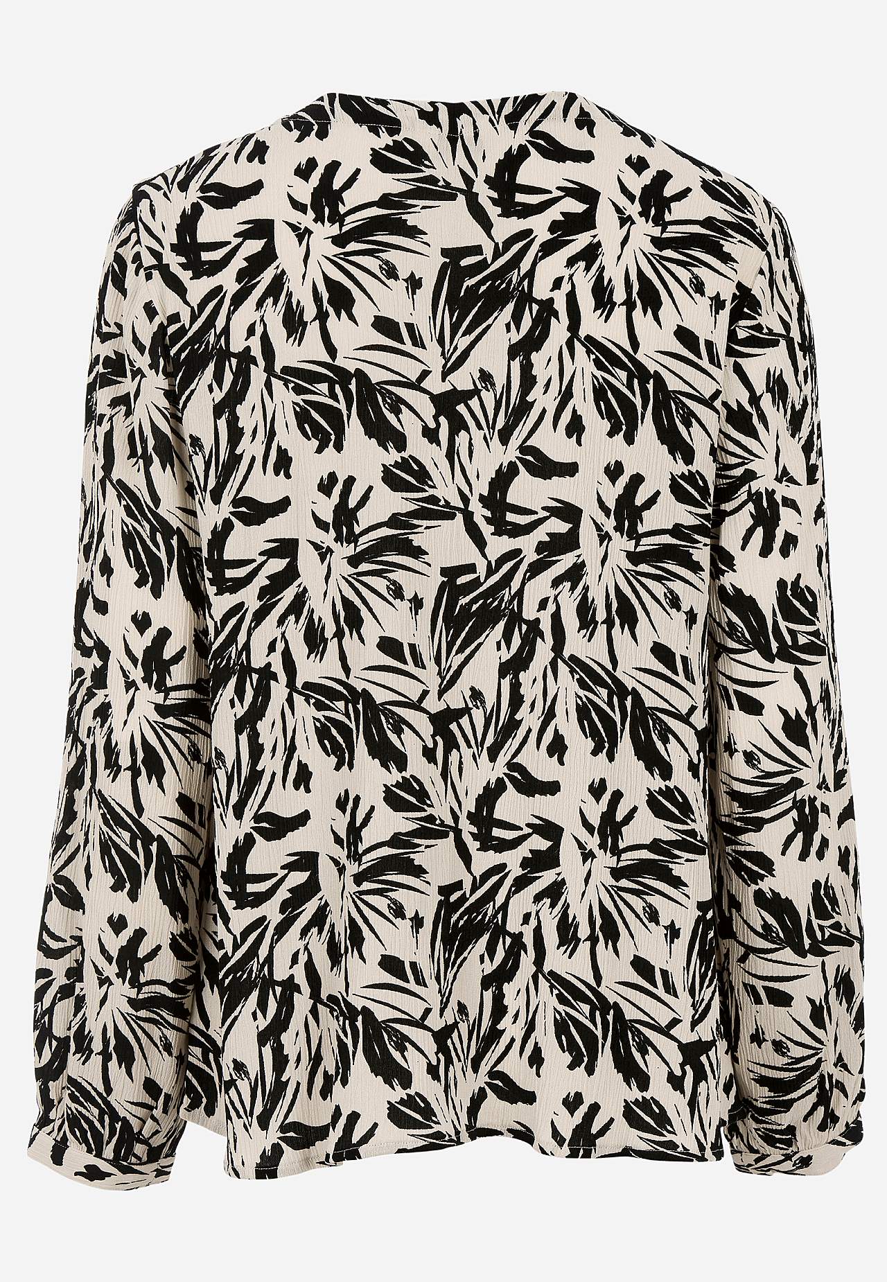 Blouse with crêpe quality