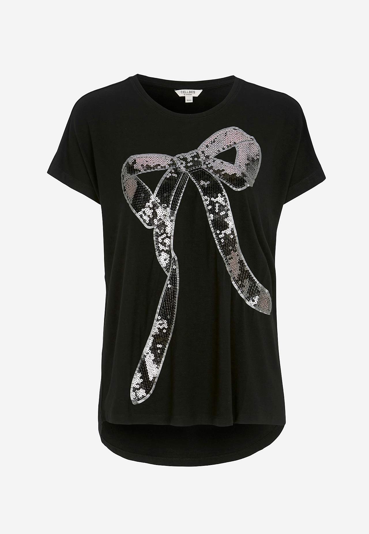 Party top with sequins