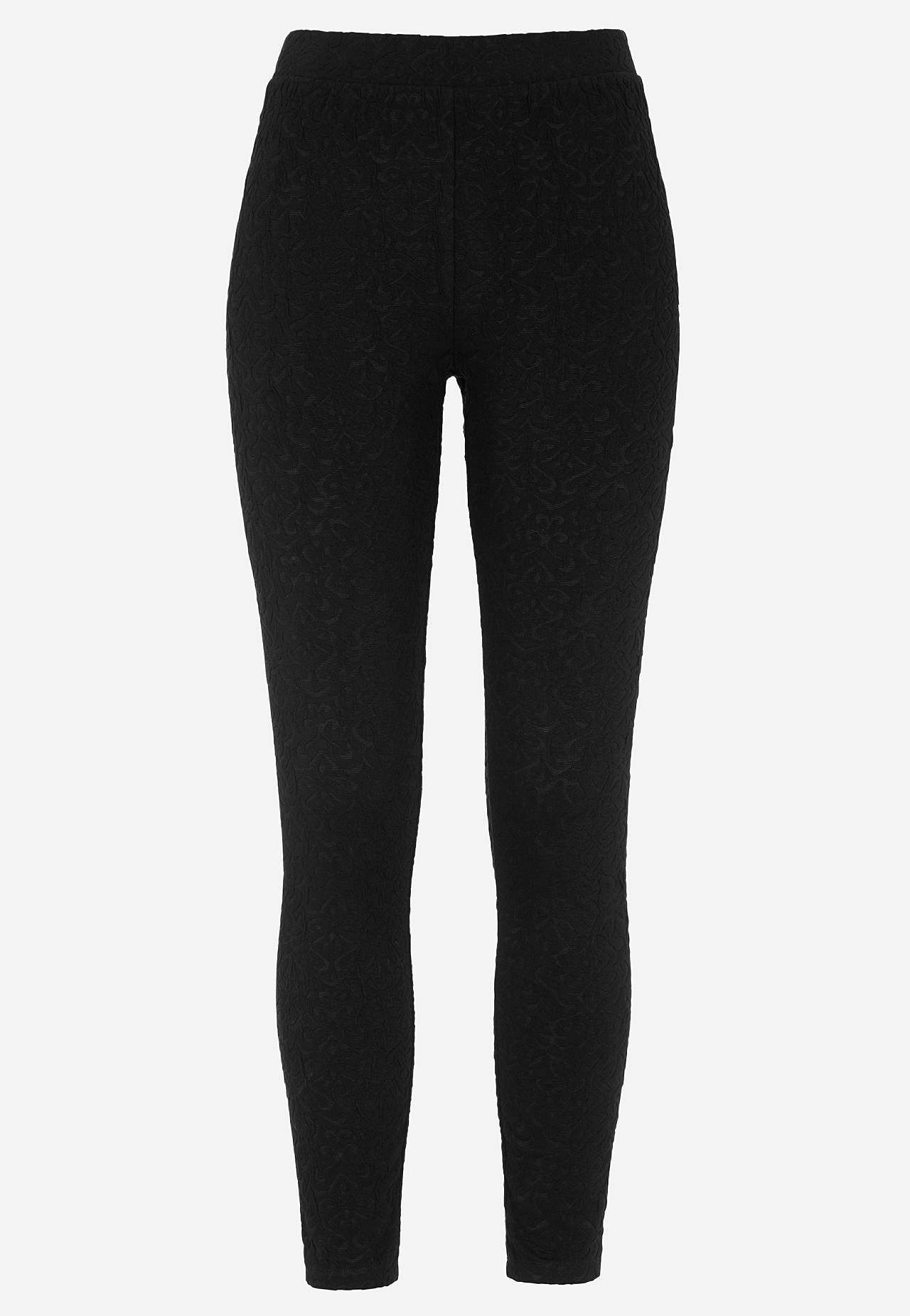 Leggings with structural pattern