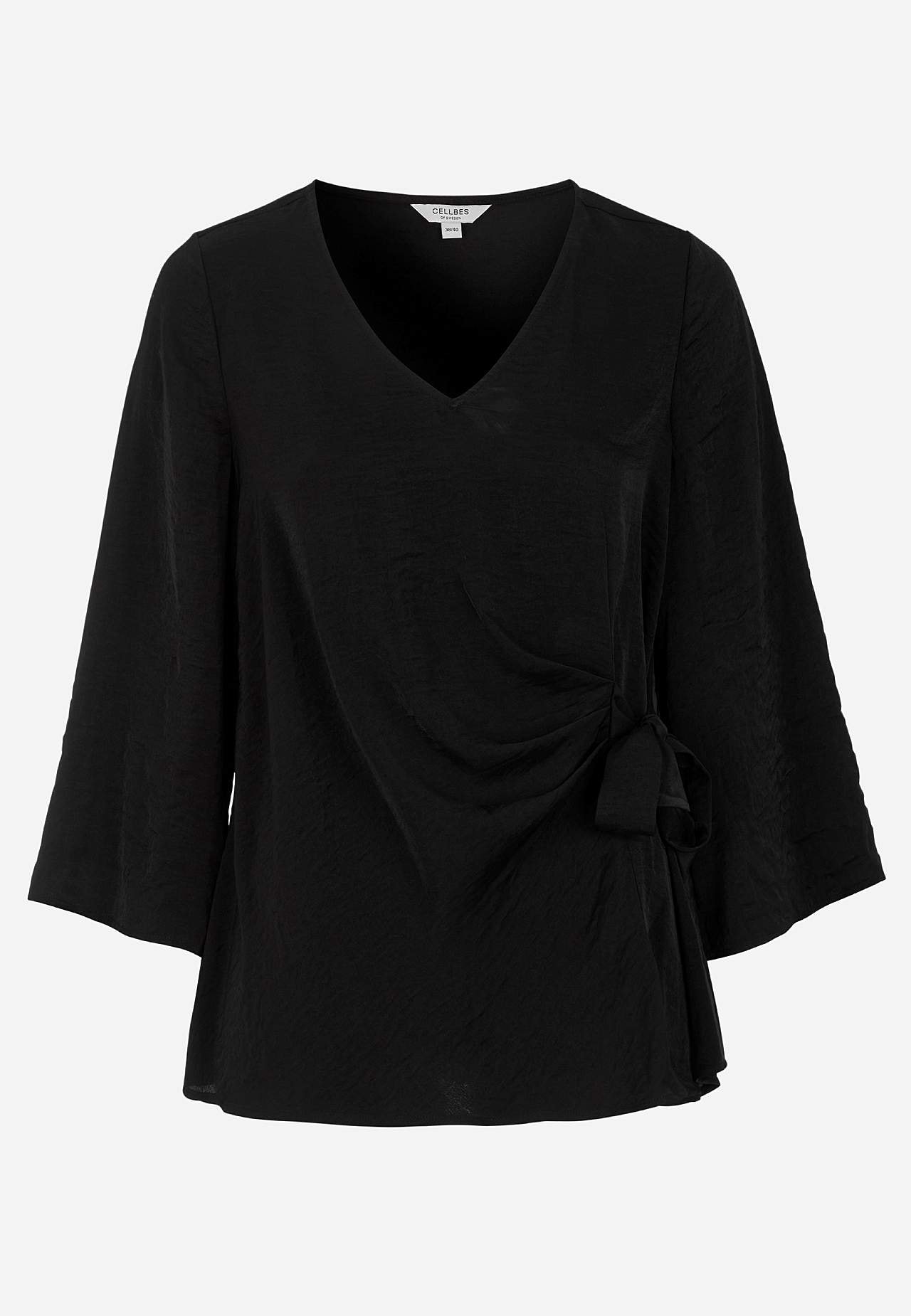 Blouse with tie band