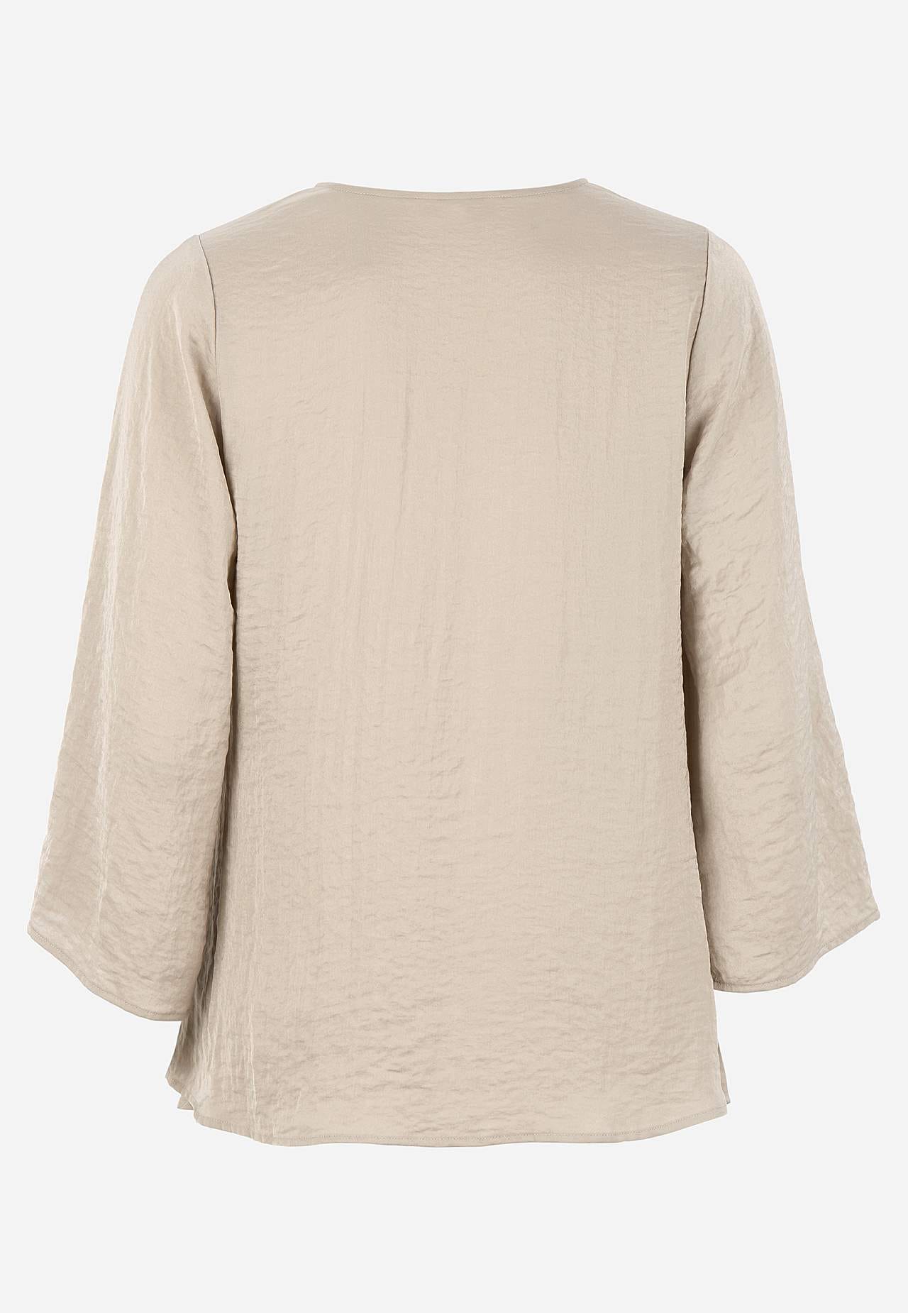 Blouse with tie band