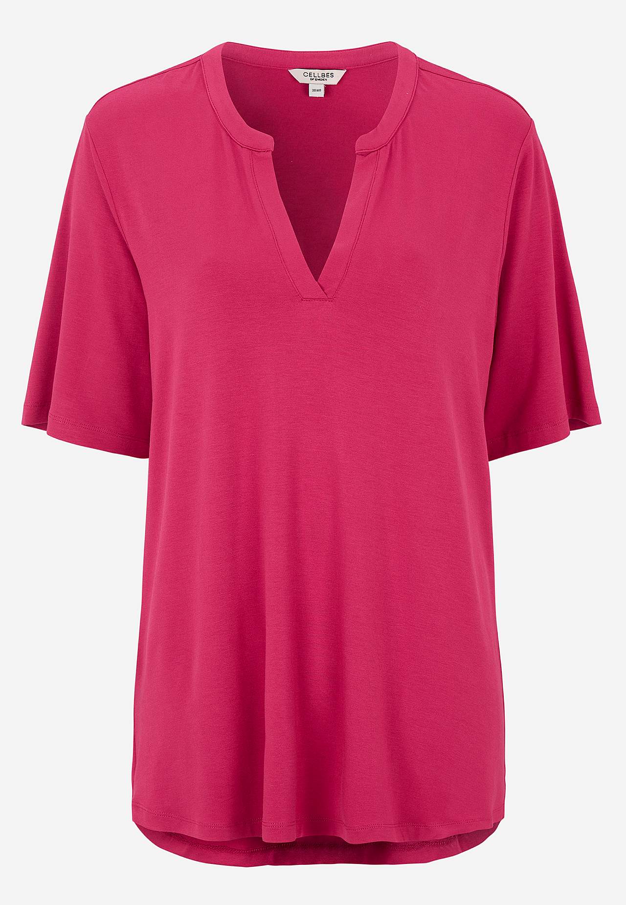 V-neck jersey tuniq