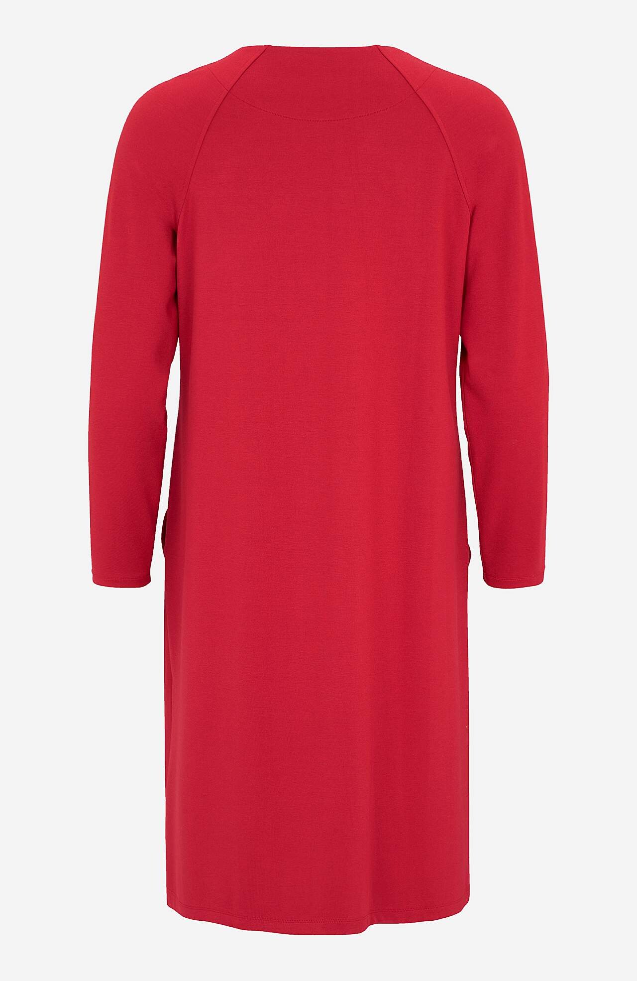 Jersey dress with button decor