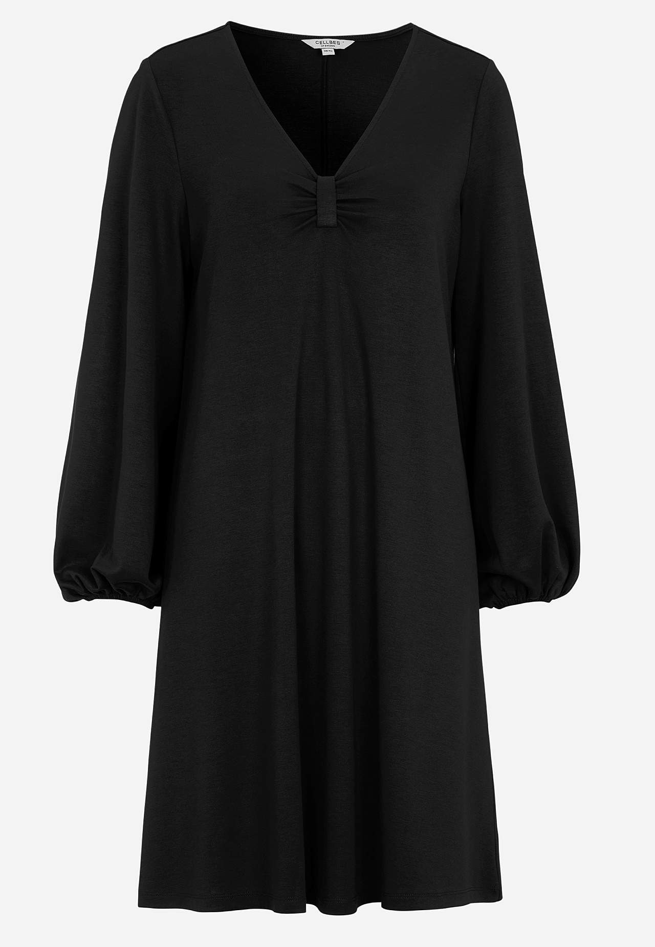 Jersey dress with gathering