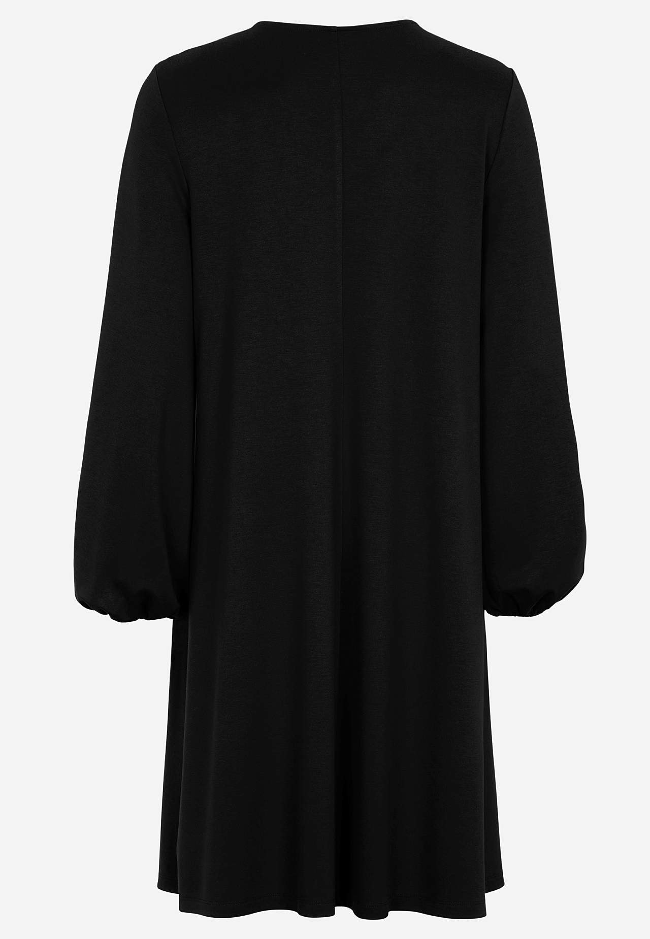 Jersey dress with gathering