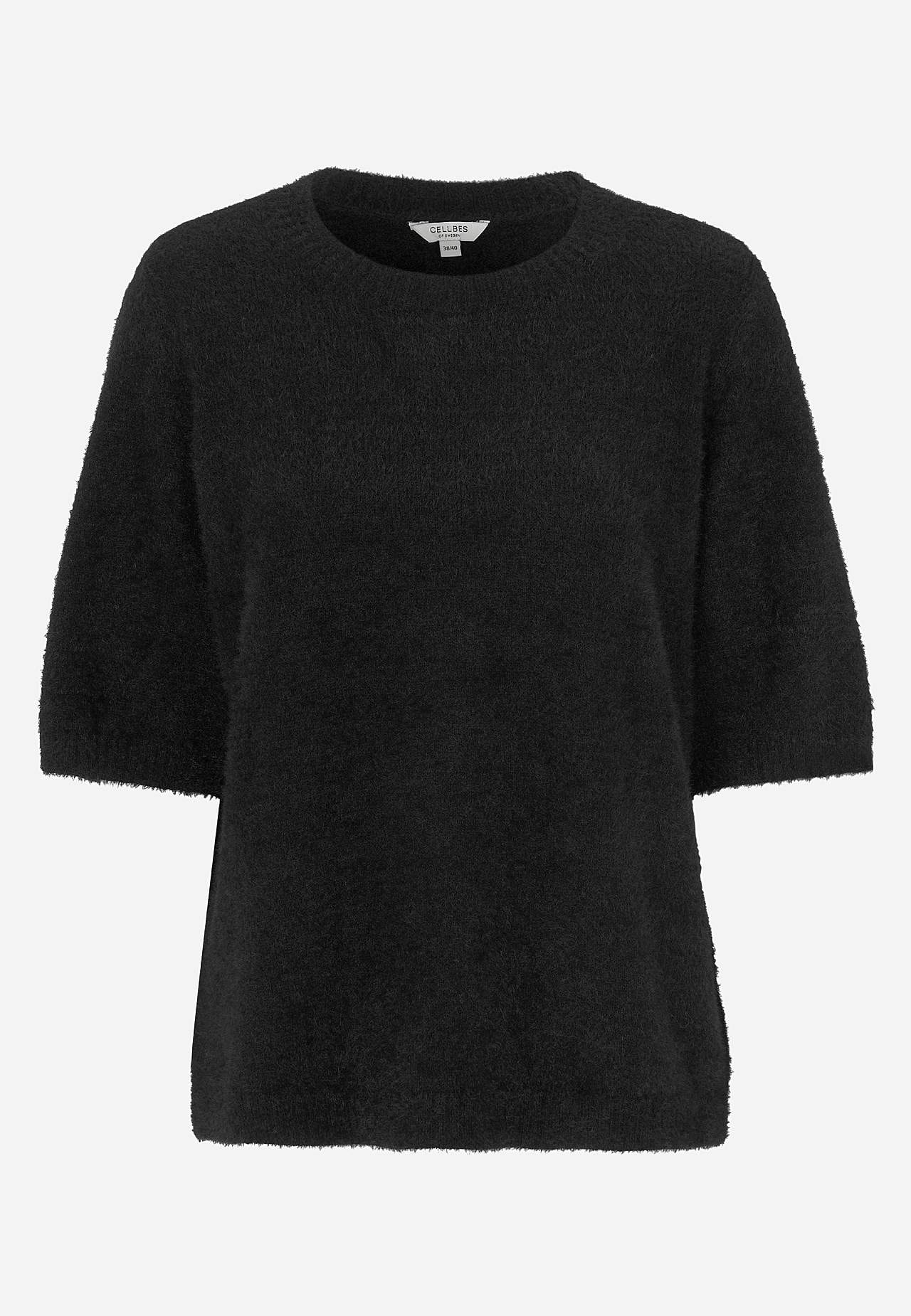 Short-sleeved knit jumper
