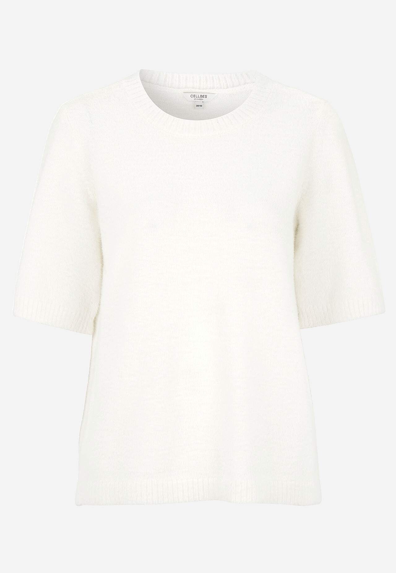 Short-sleeved knit jumper