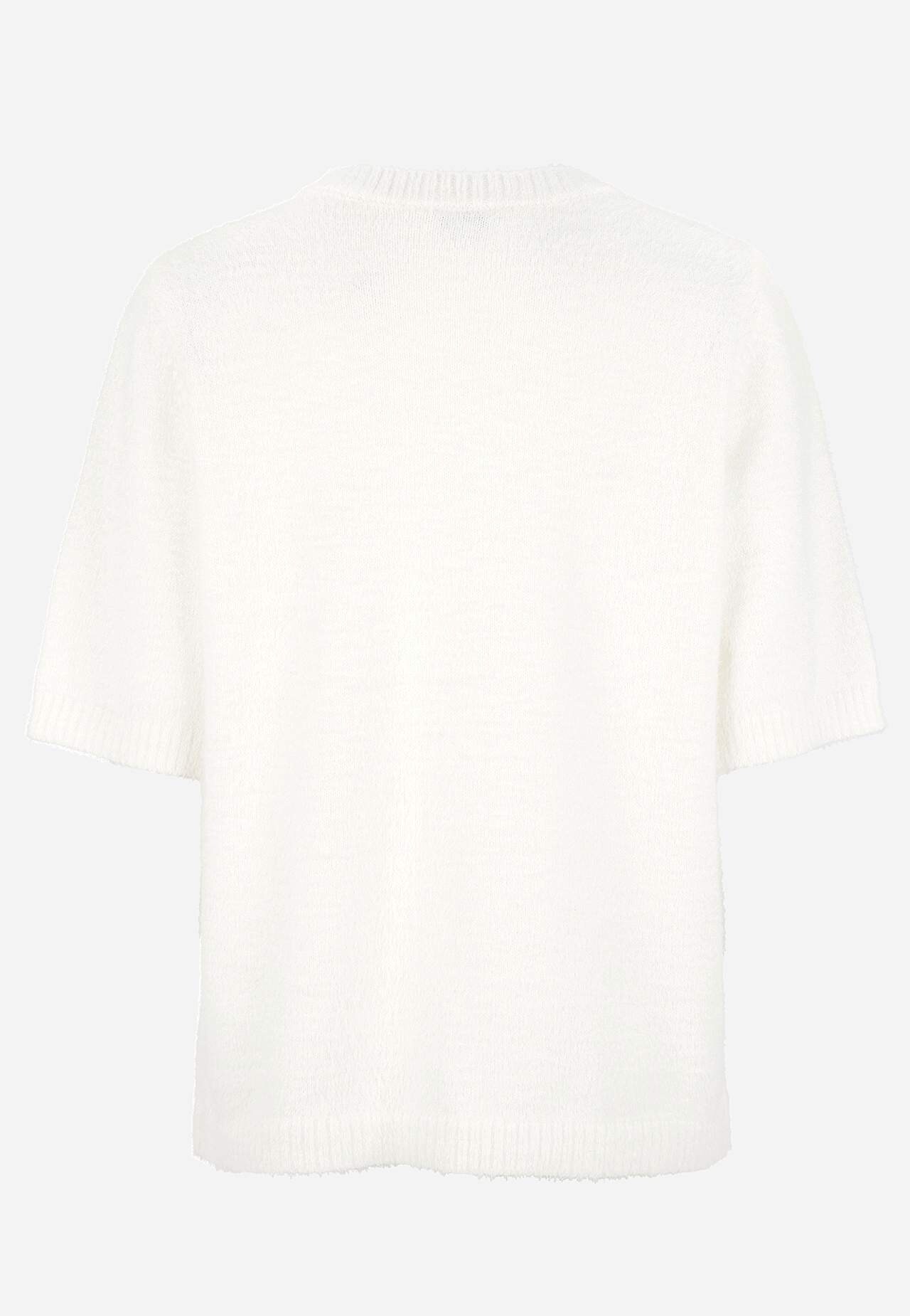 Short-sleeved knit jumper