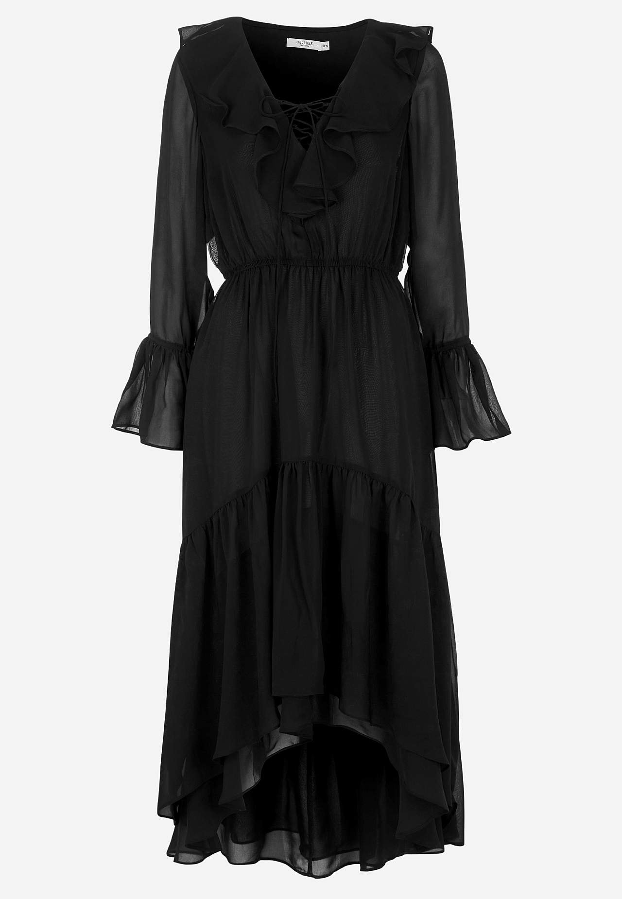 Party dress in chiffon weave