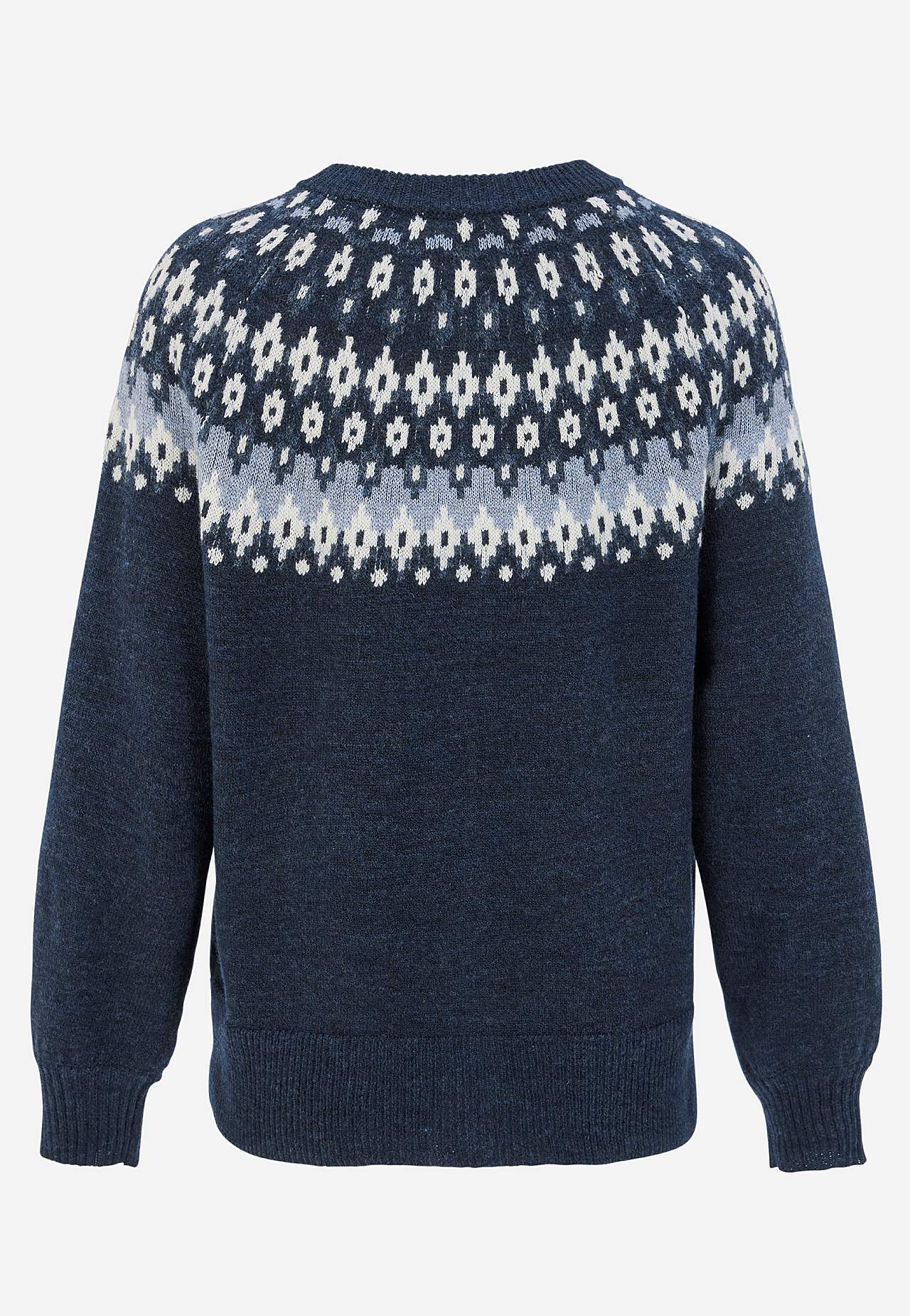 Jacquard patterned cardigan