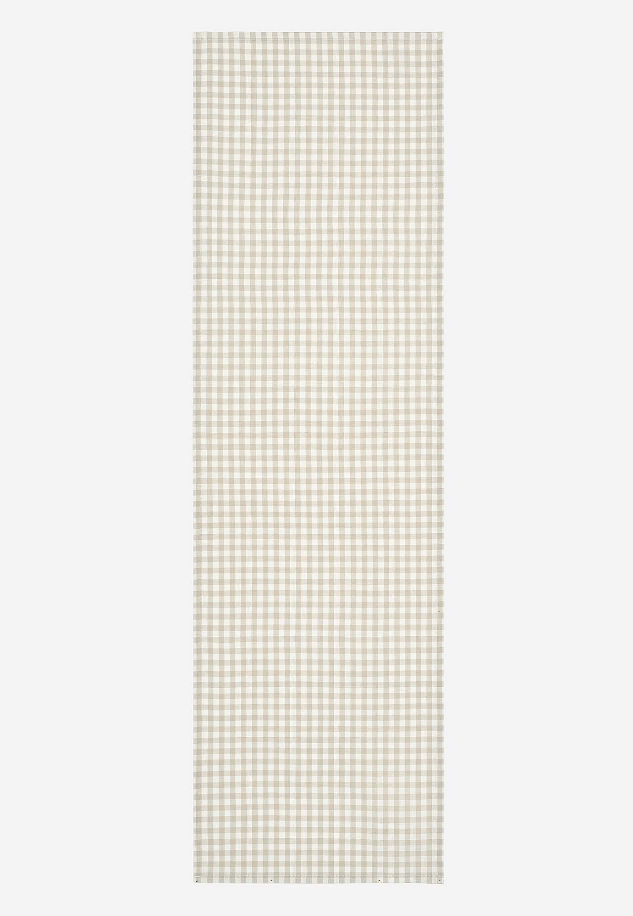 Woven, checked table runner
