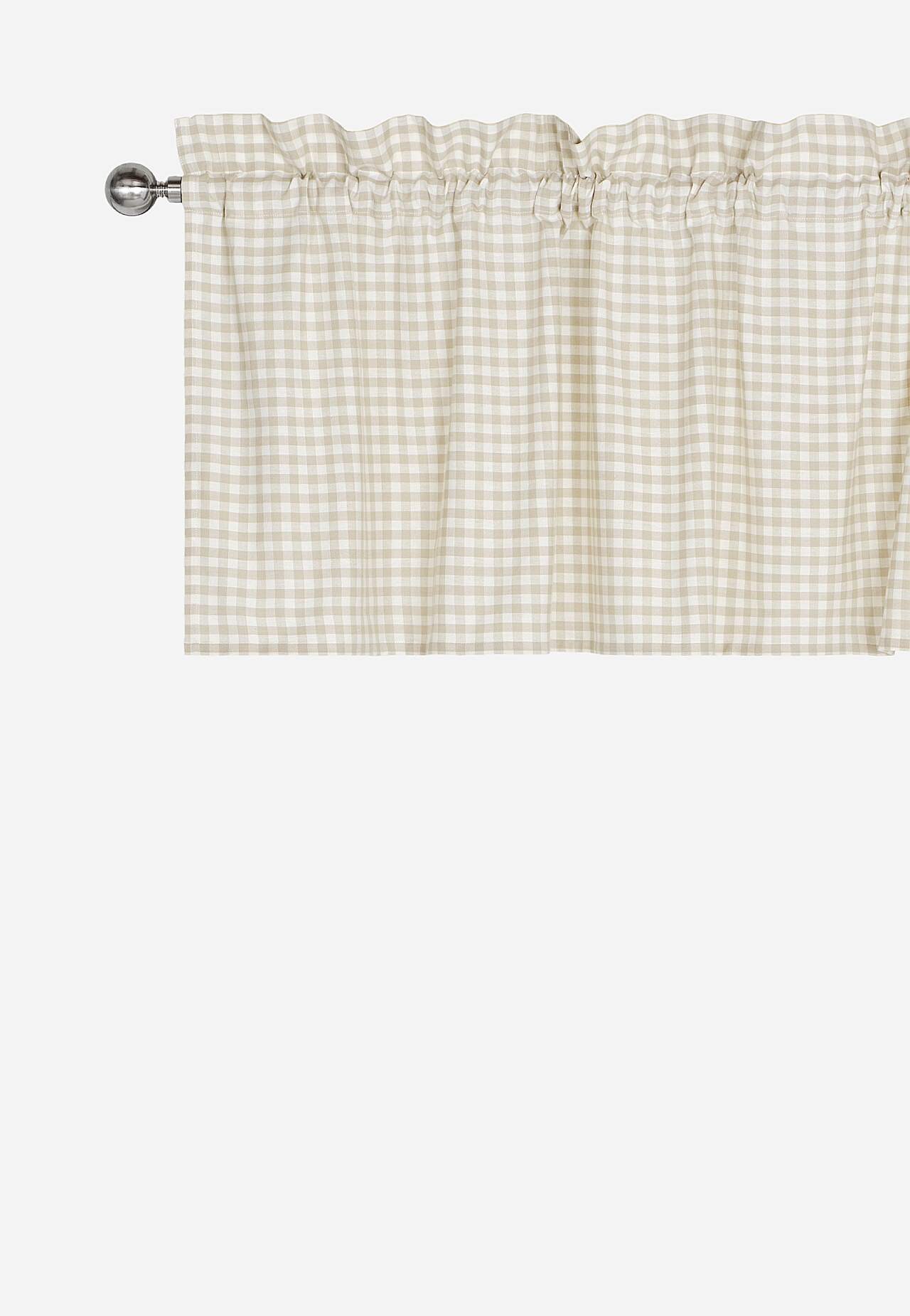 Woven, checked pelmet