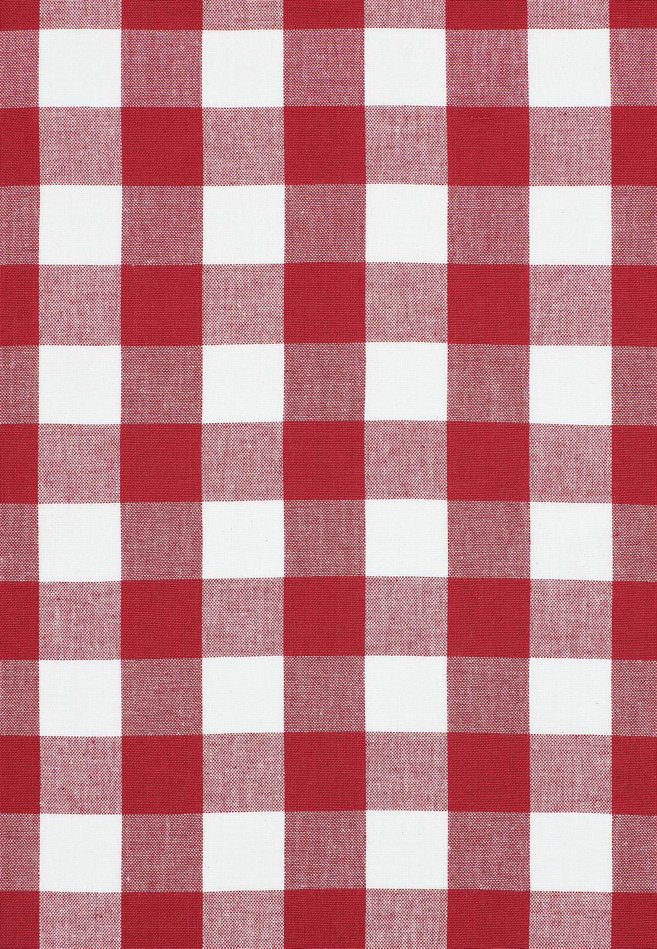 Woven, checked tablecloth