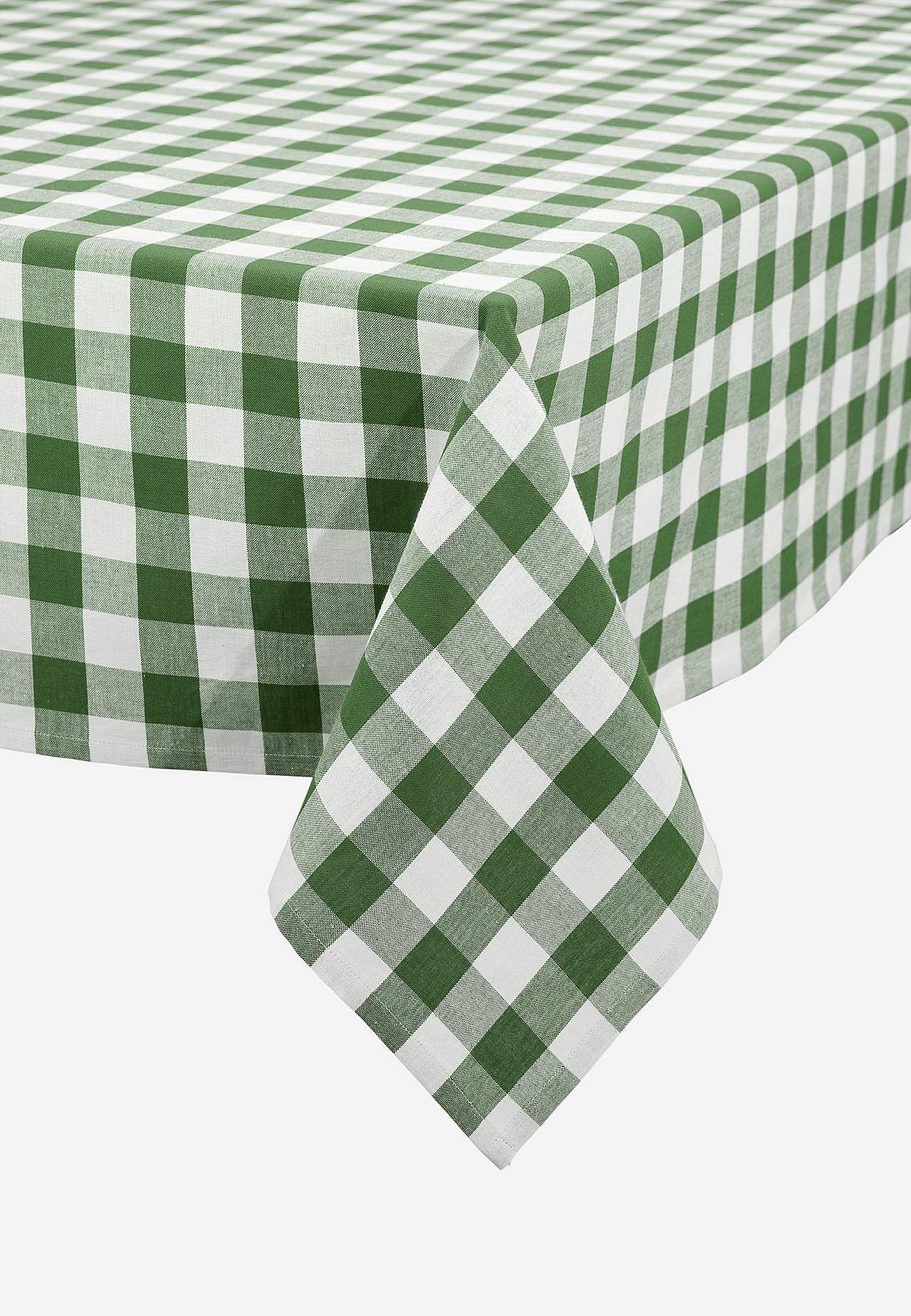 Woven, checked tablecloth