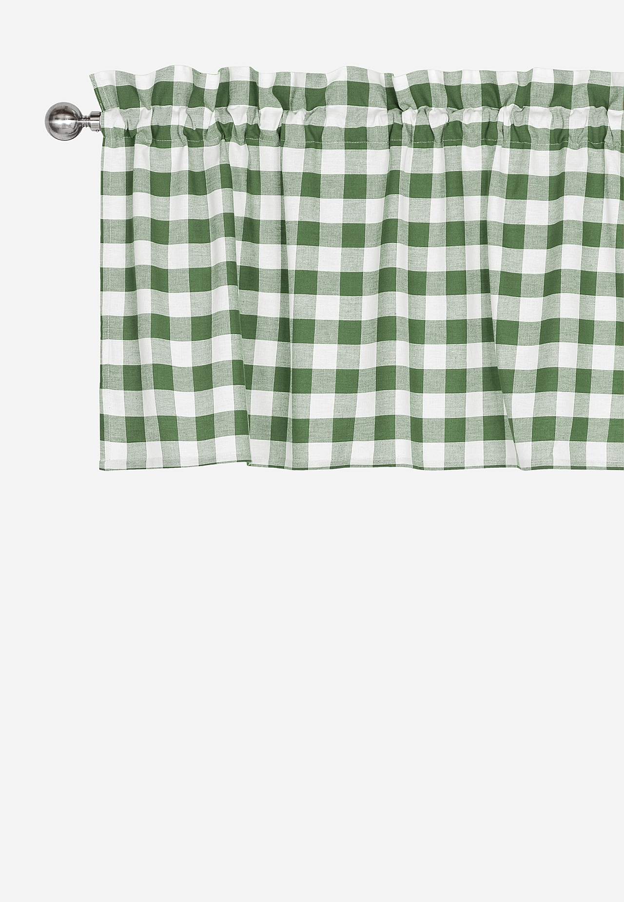 Woven, checked pelmet