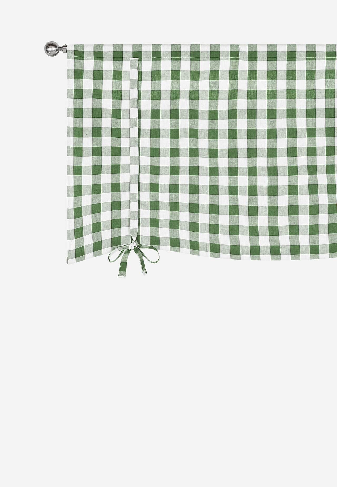 Woven, checked roman blind