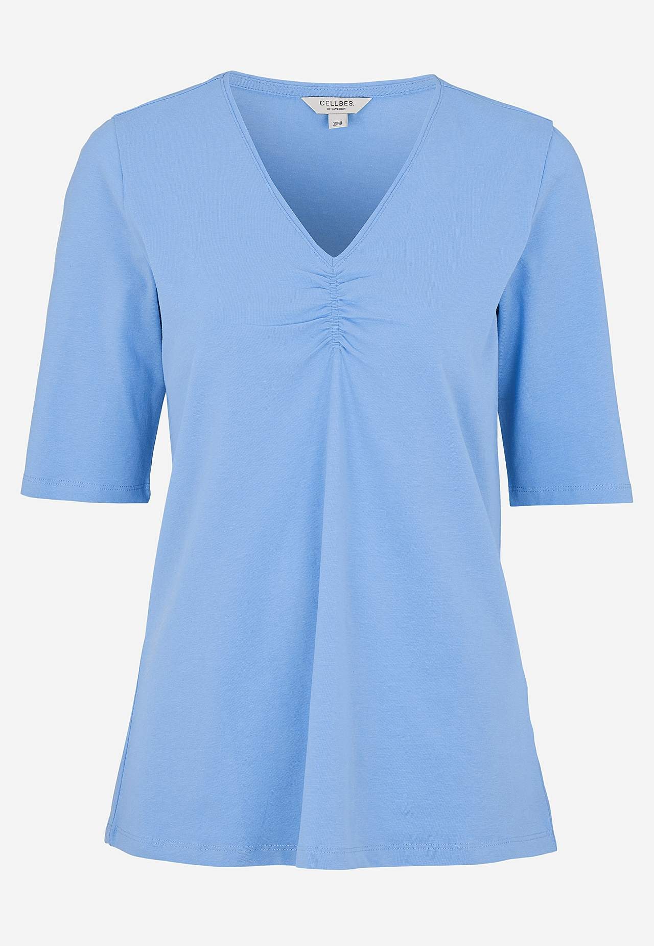 Jersey top with gathering