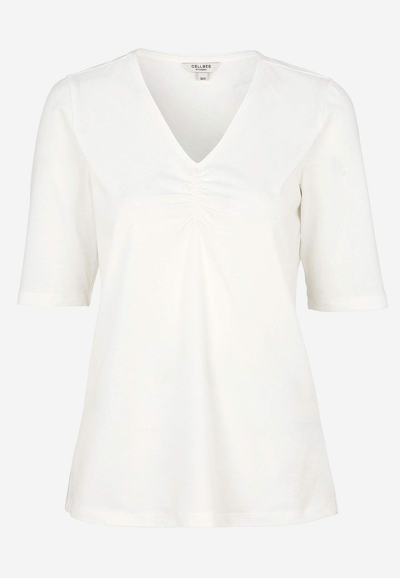 Jersey top with gathering