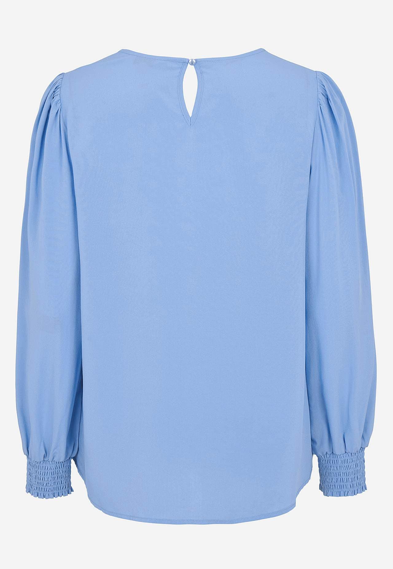 Blouse with smocking at the cuffs